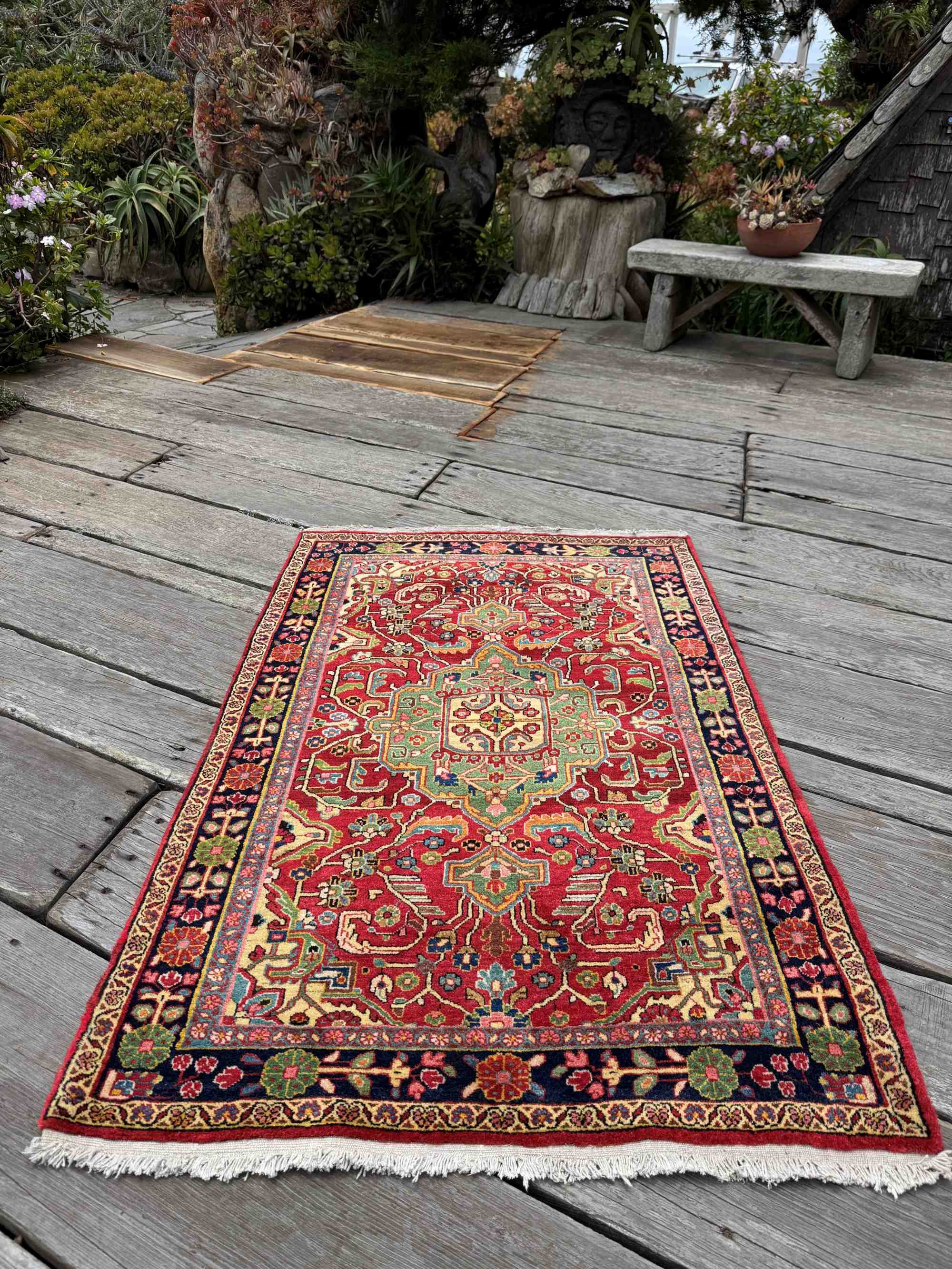 vintage persian colorful rug