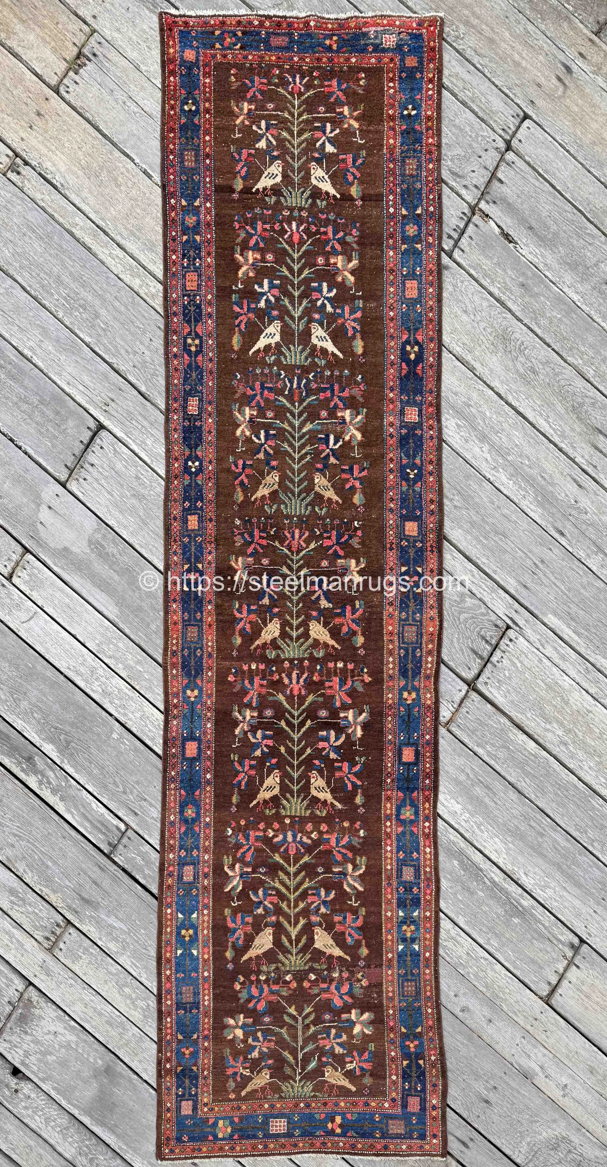 antique tribal nomadic runner rug