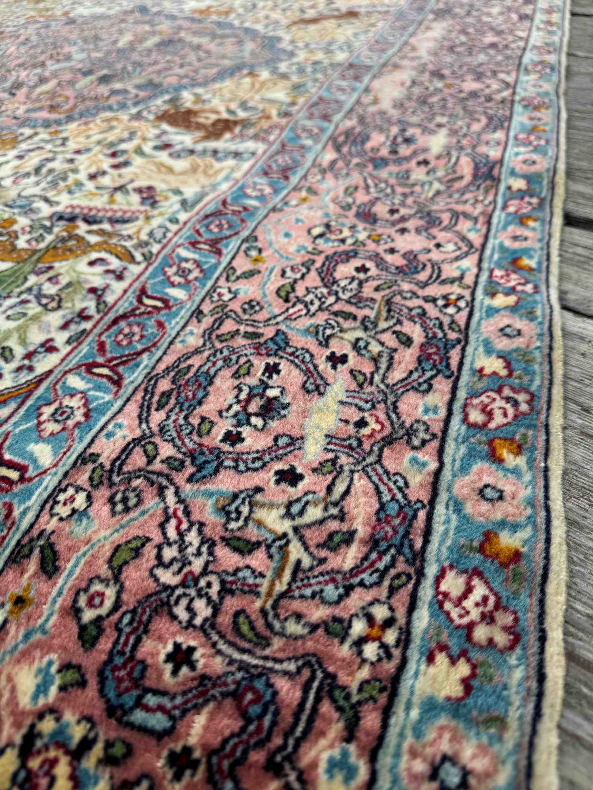 pastel colors vintage rugs