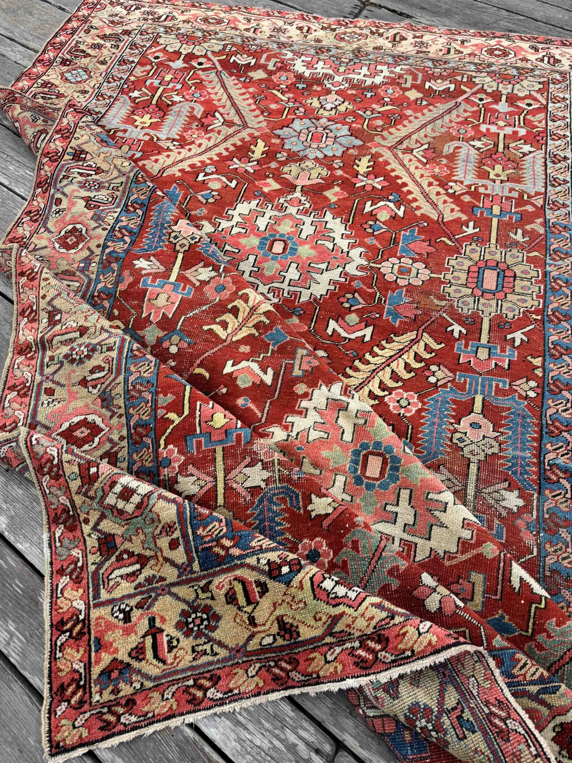 antique heriz bakshaish rug