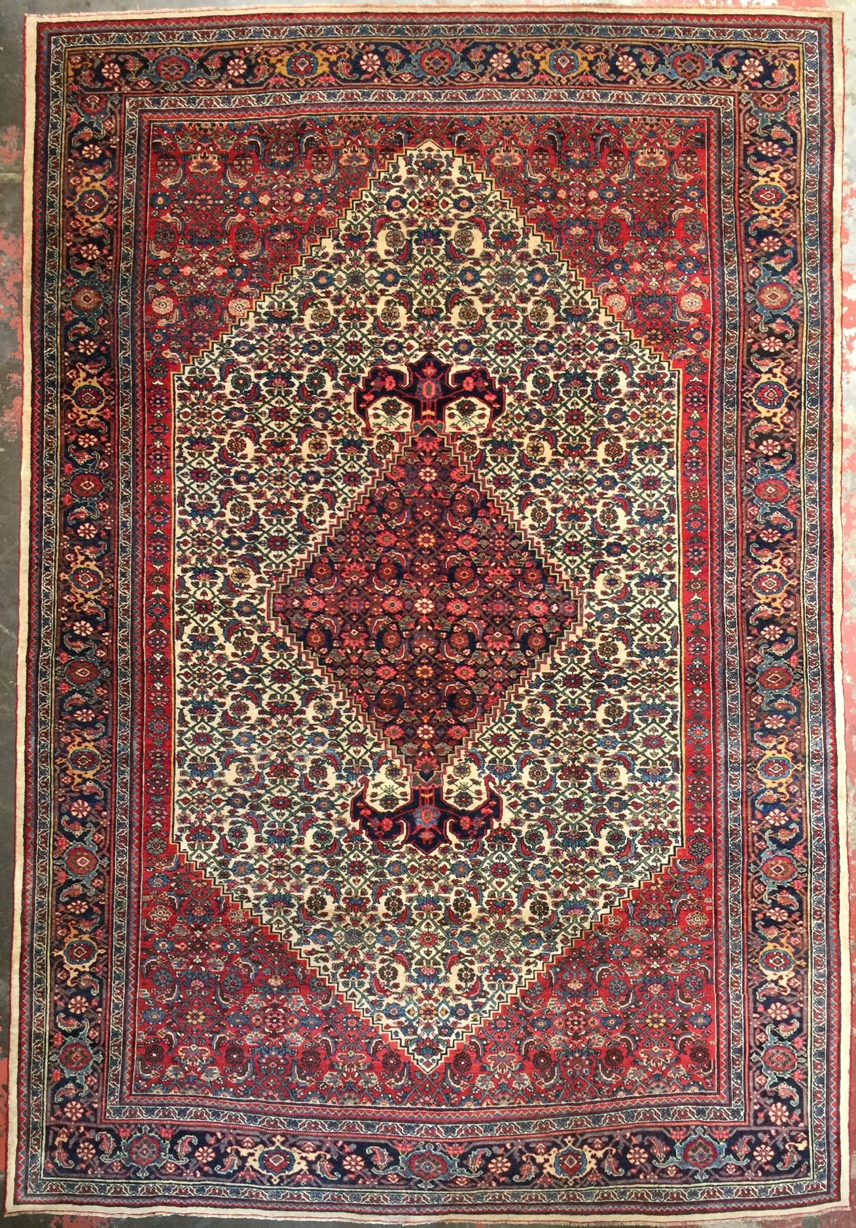 Bijar Persian Rug, 2.4 x 3.6 Ft.