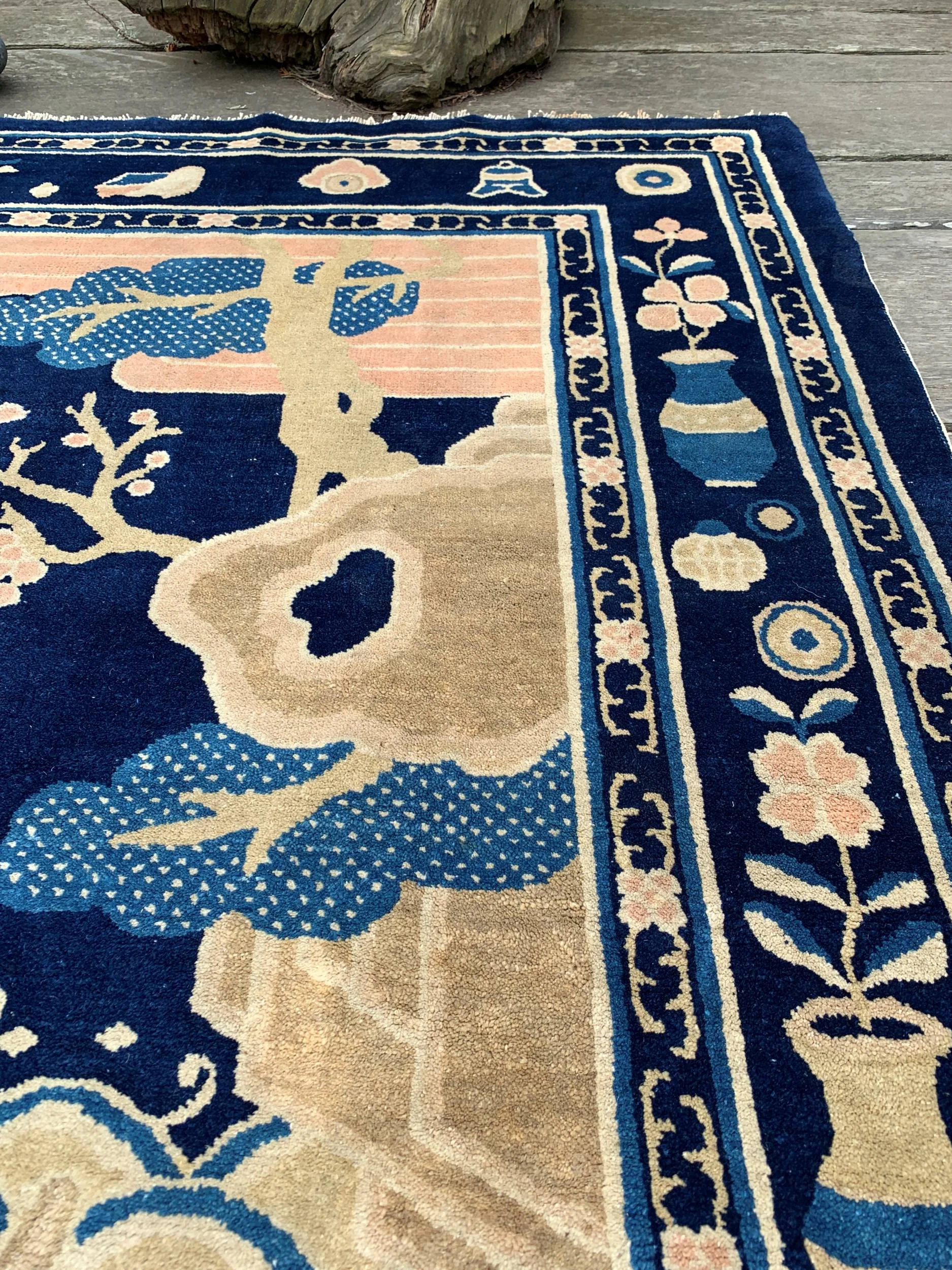 blue oriental rug