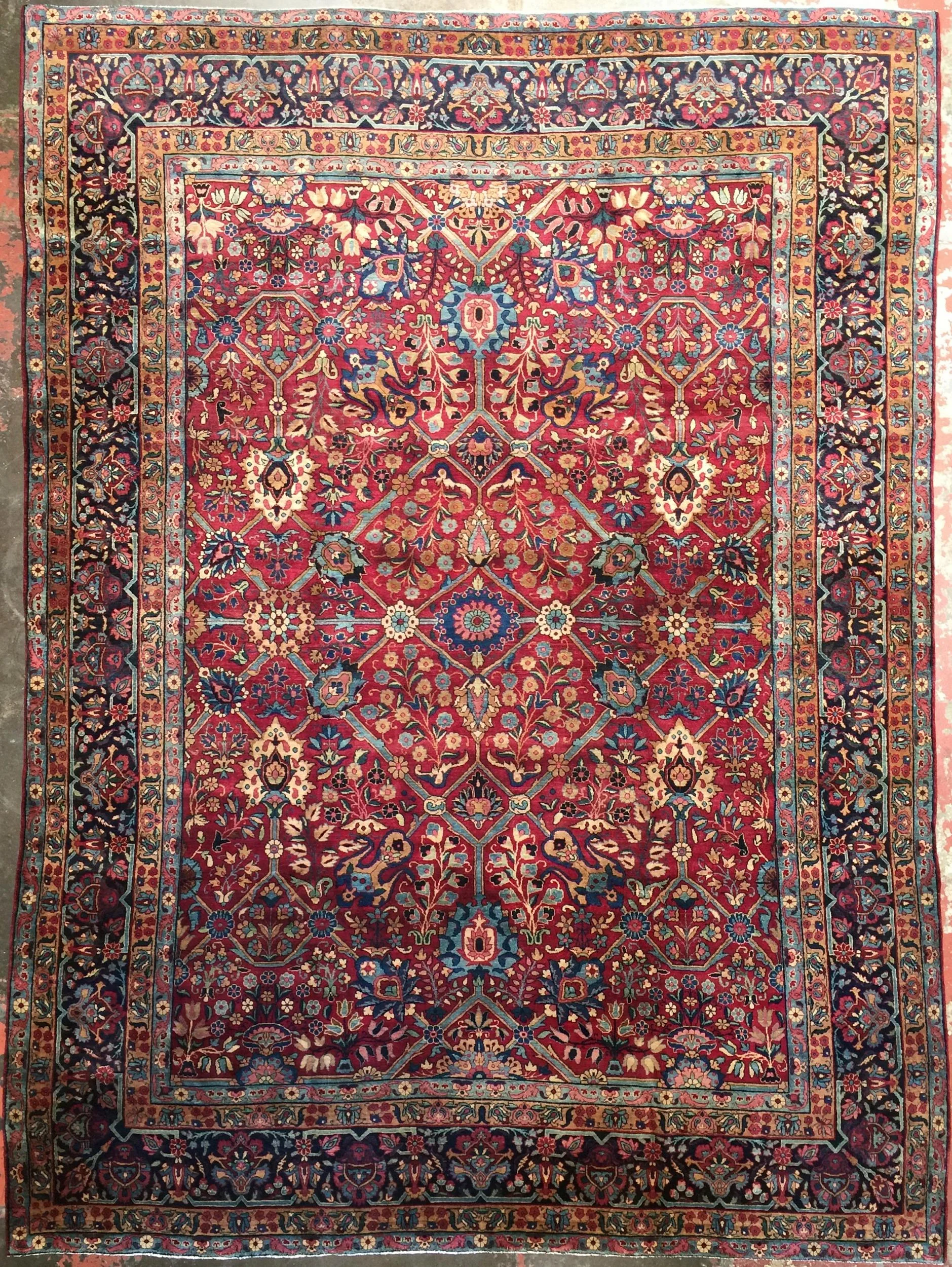 antique kerman rugs