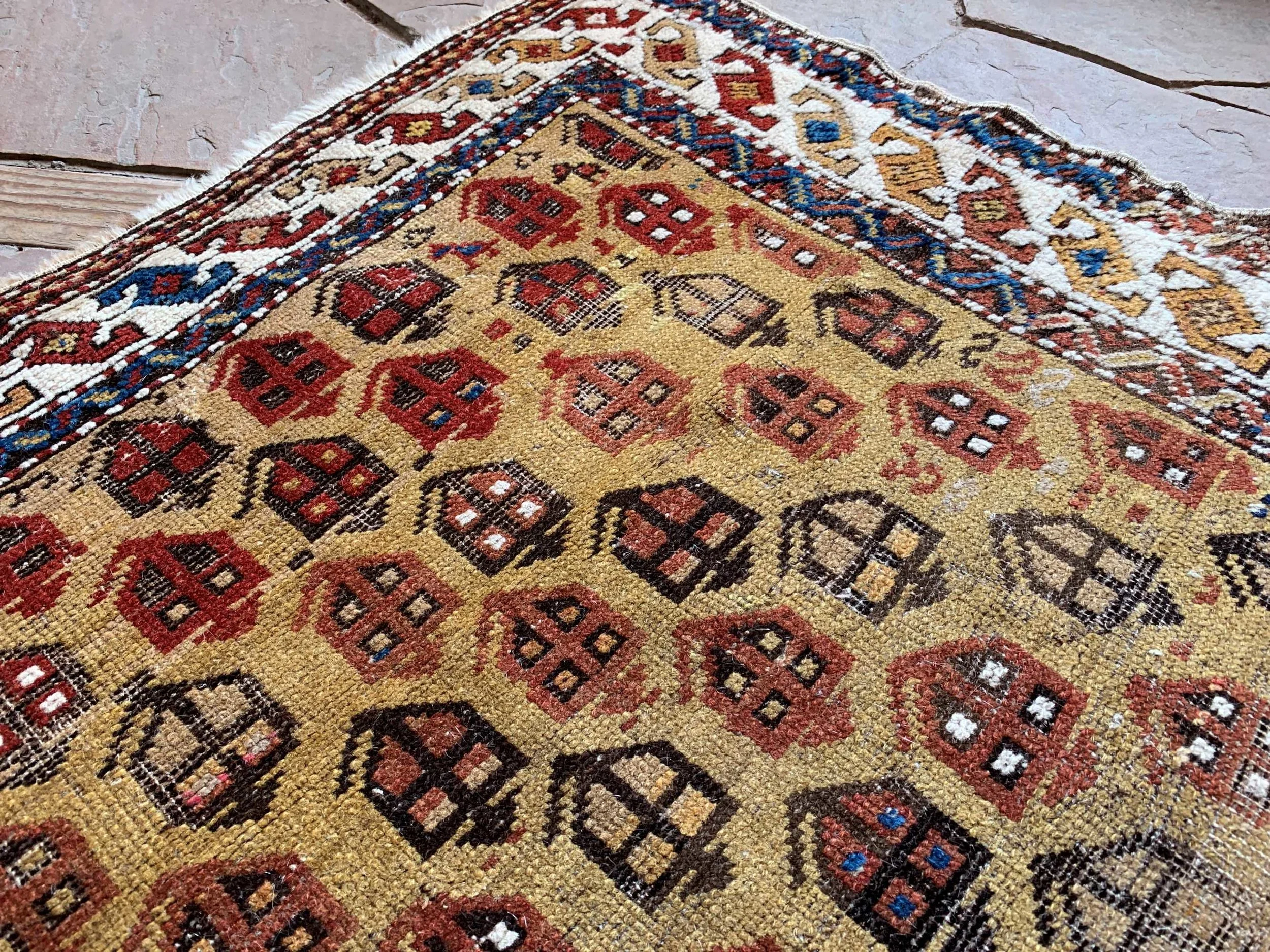 vintage rugs bathroom