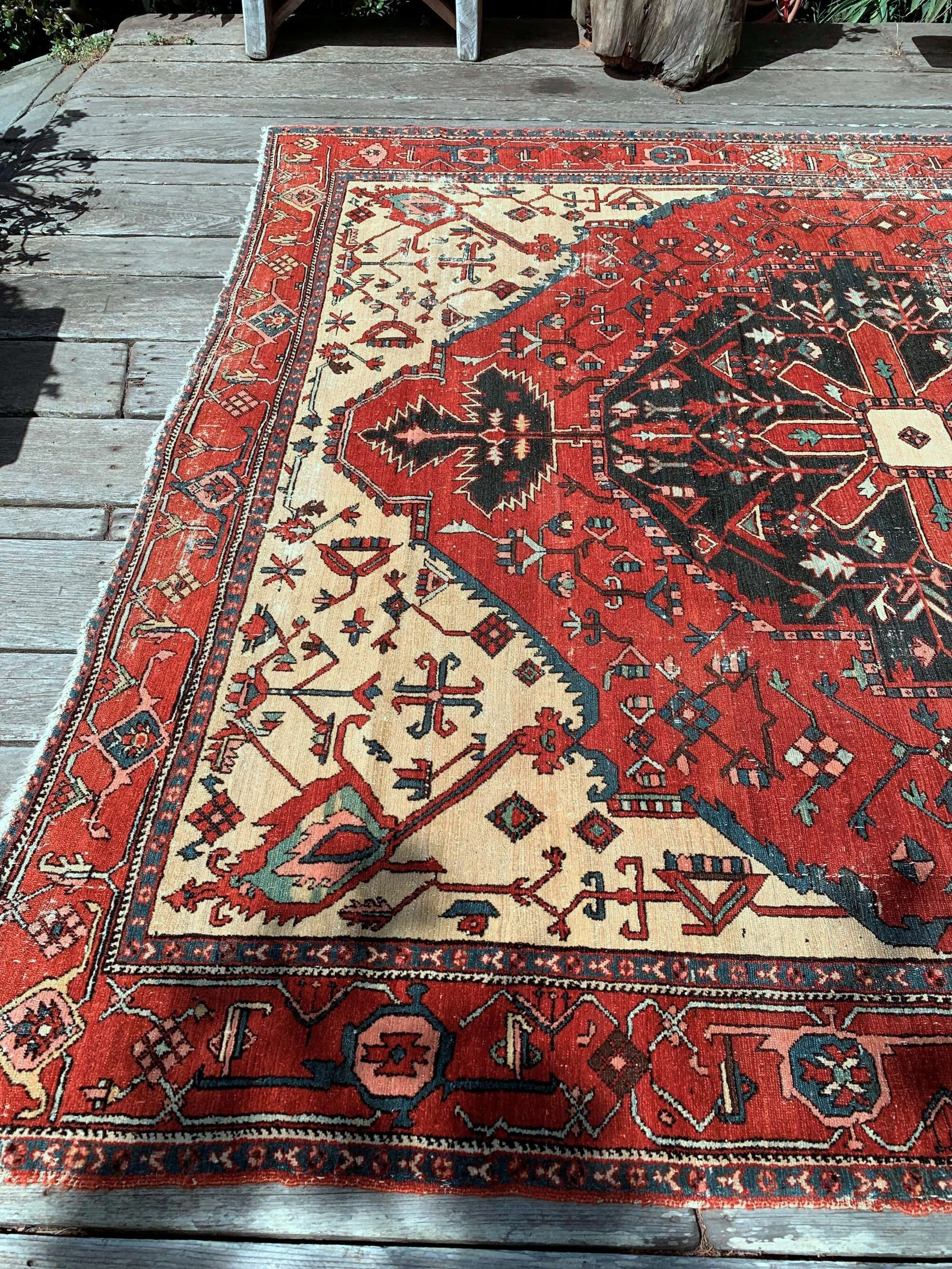 farmhouse rugs serapi heriz