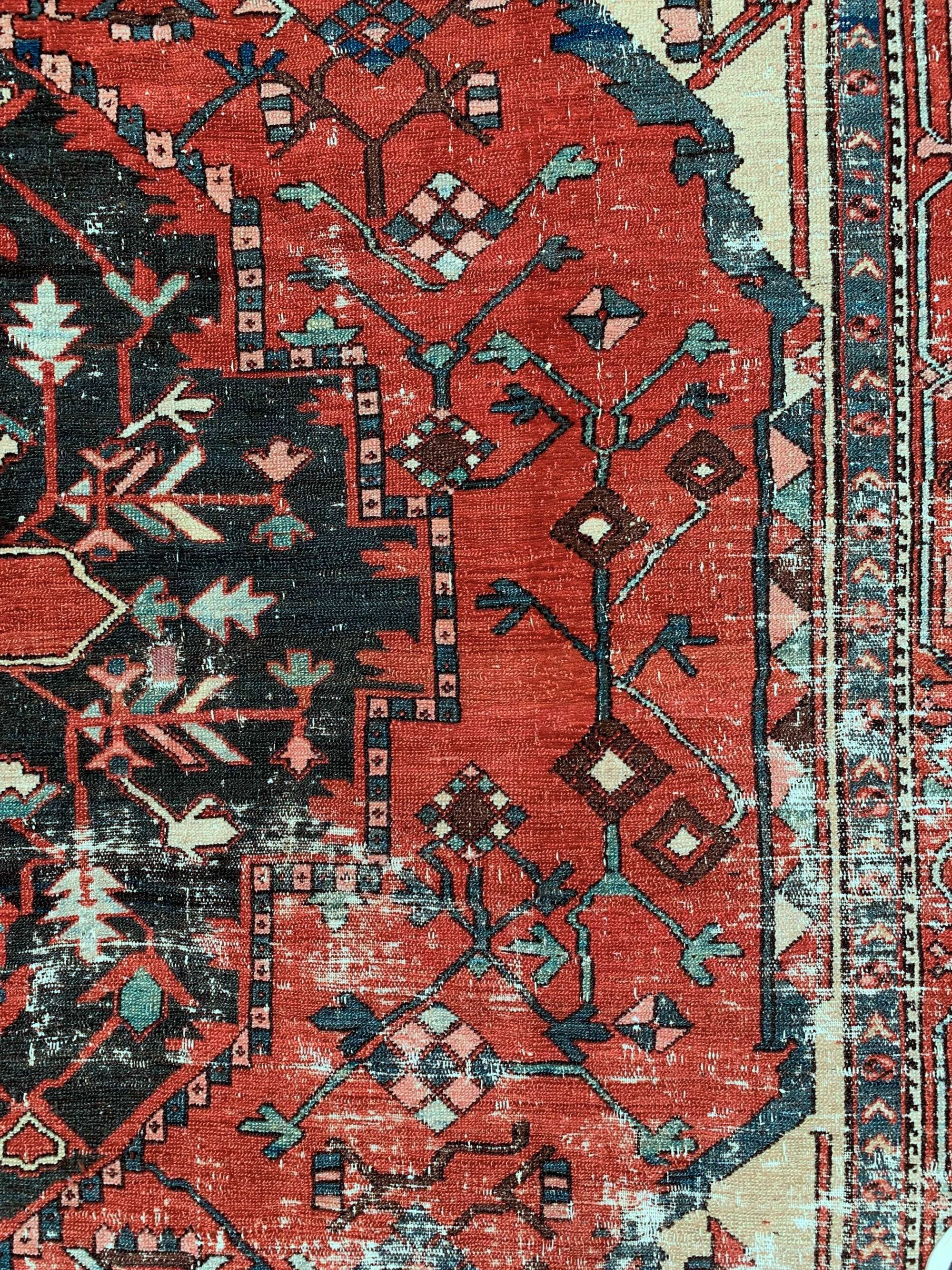 bedroom rugs heriz serapi antique