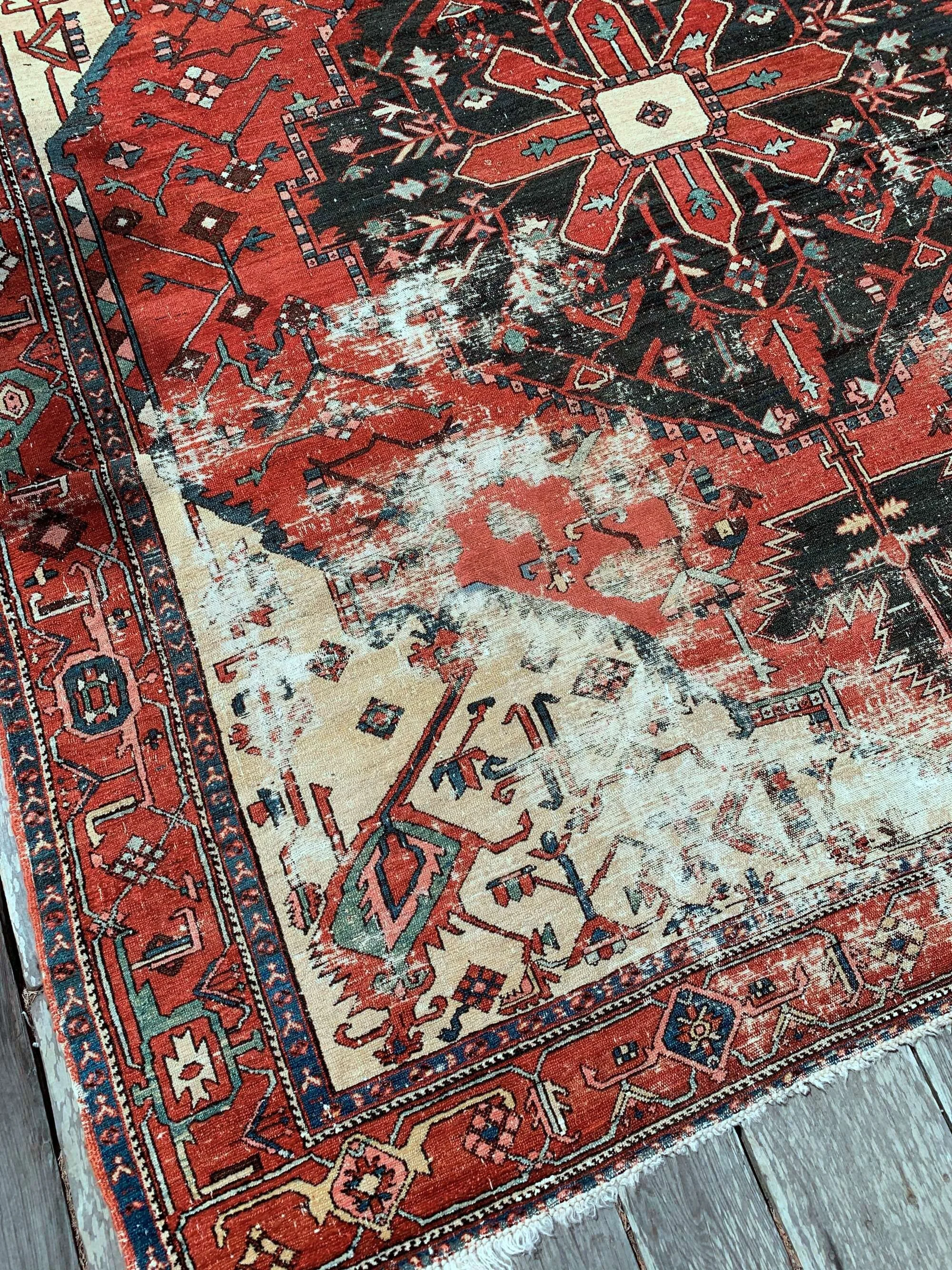 dining room rugs heriz serapi antique