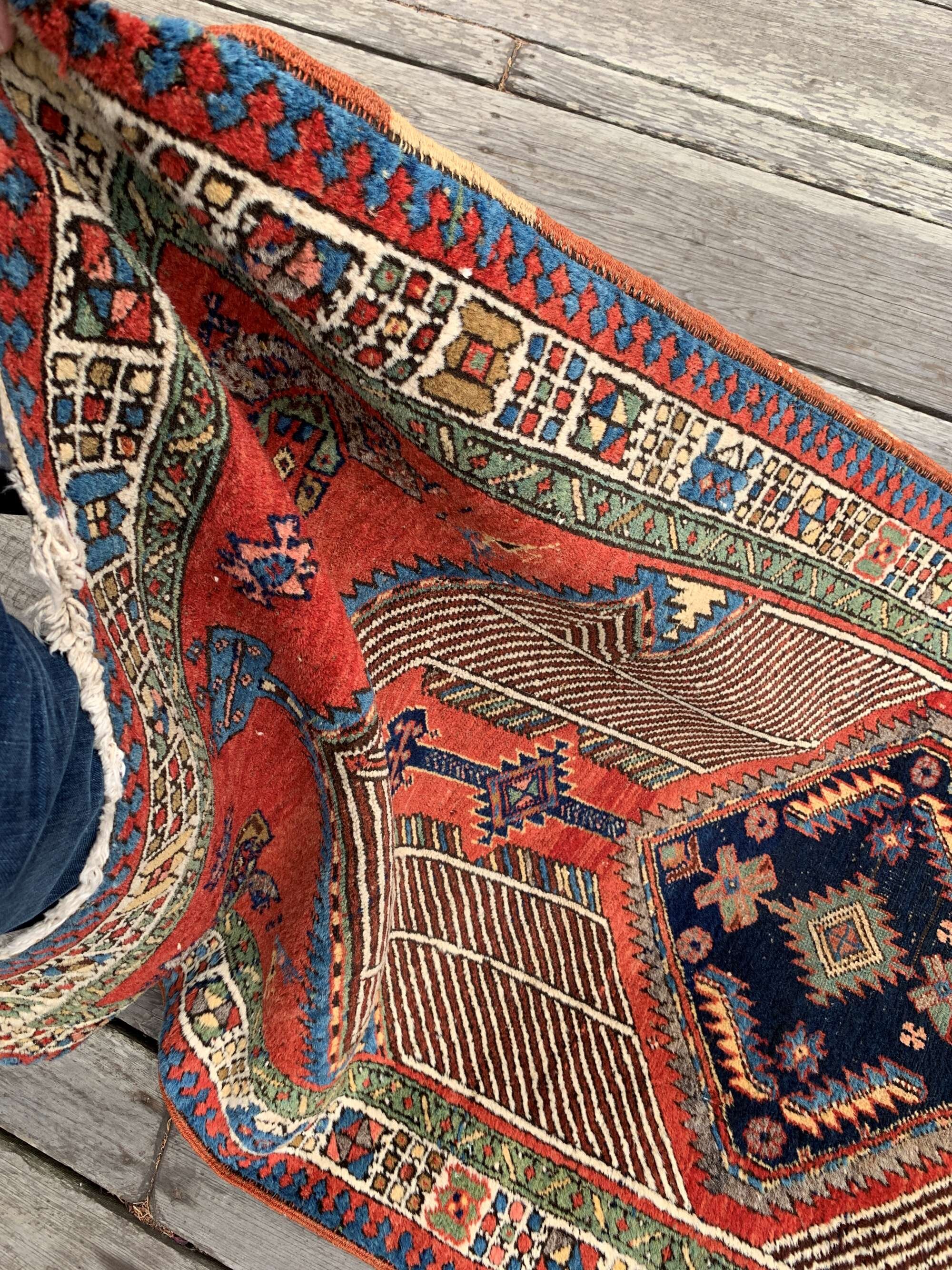 Steelman Rugs — Vintage Persian Serab Tribal Runner Rug 3'3