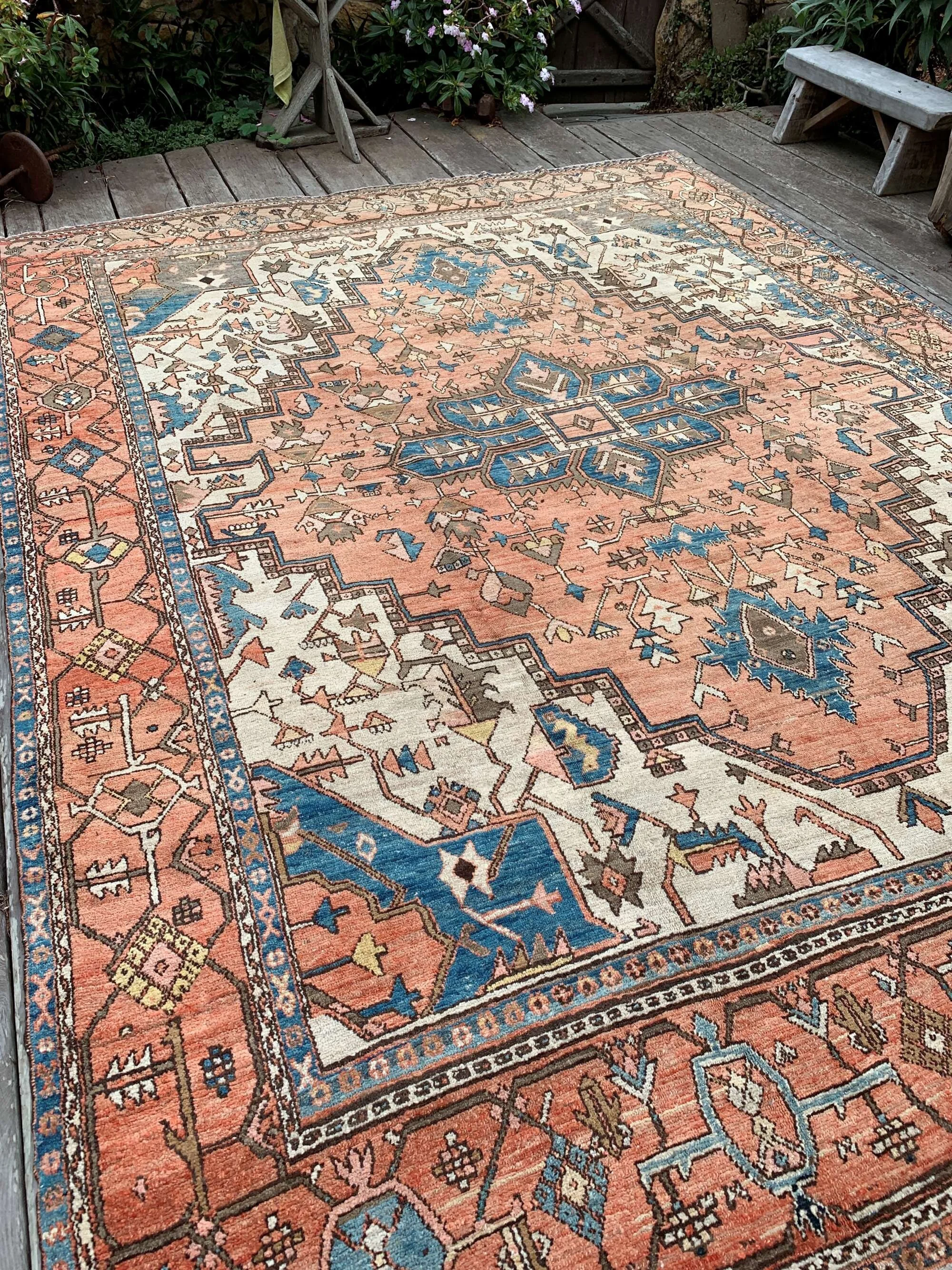 farmhouse rugs serapi large