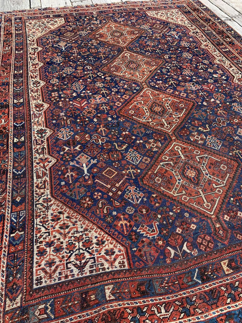 Steelman Rugs — Antique SW Persian Shiraz Qashqai Rug 6'10