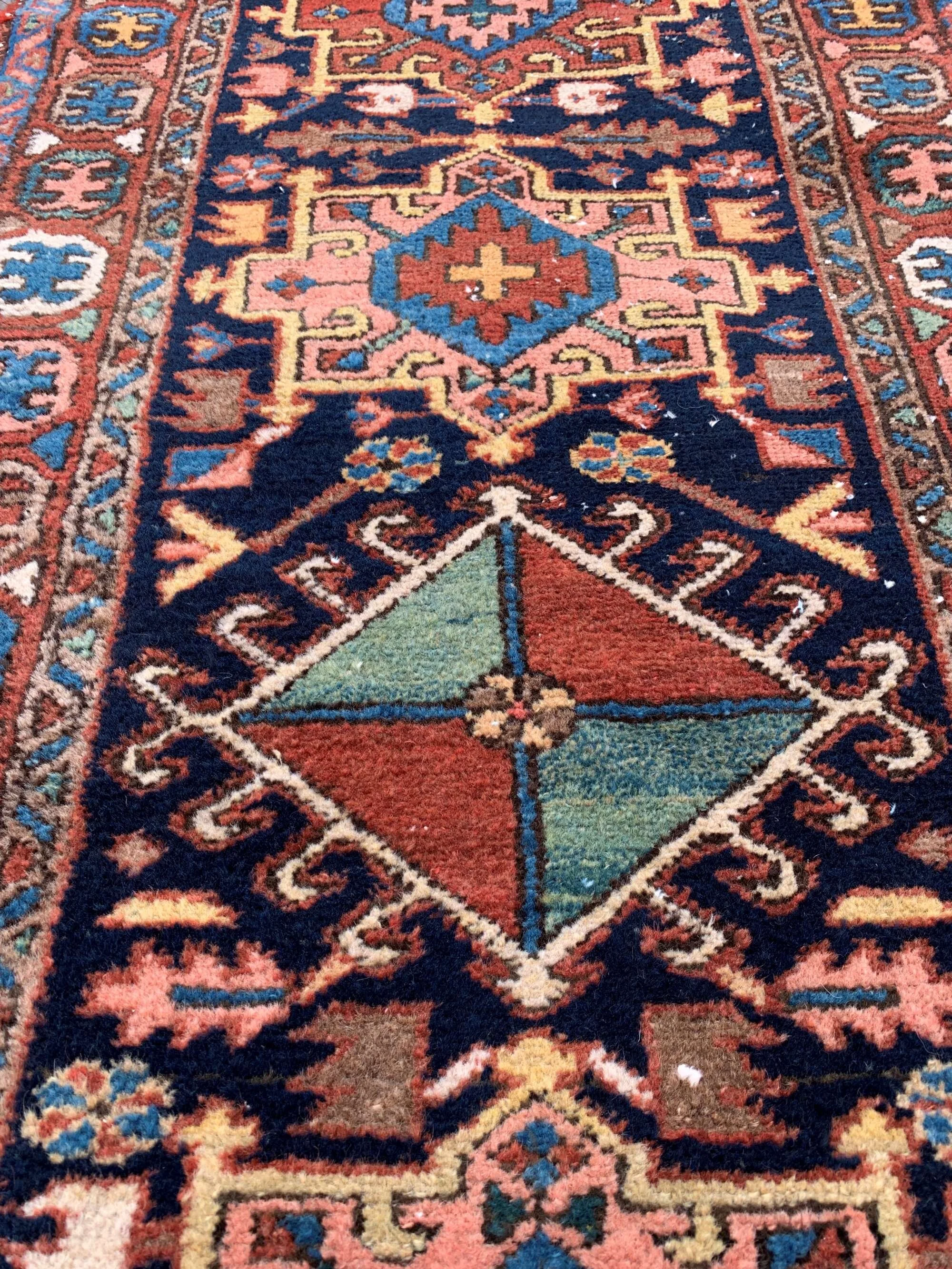 persian tribal runner blue
