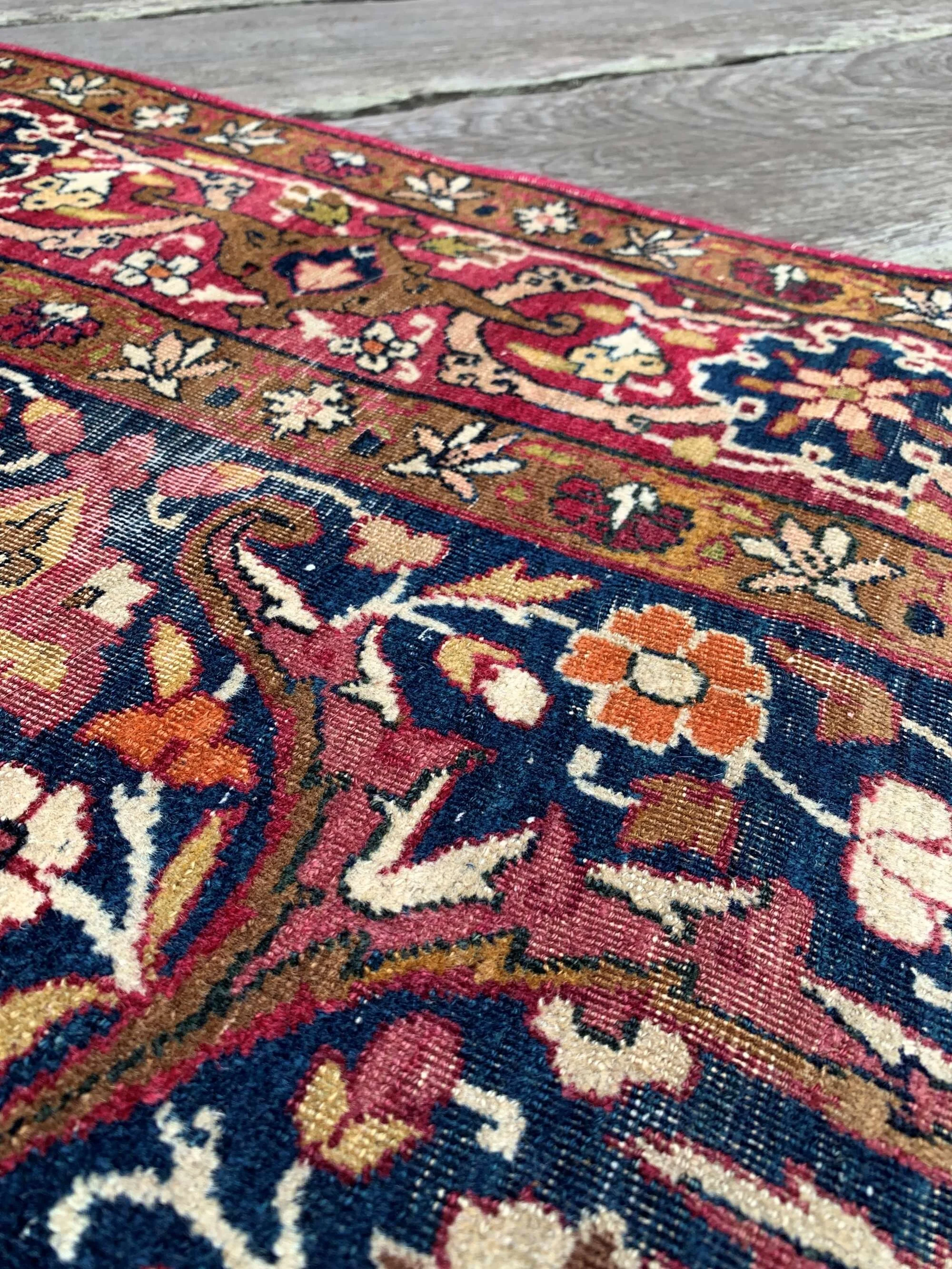 antique floral rug