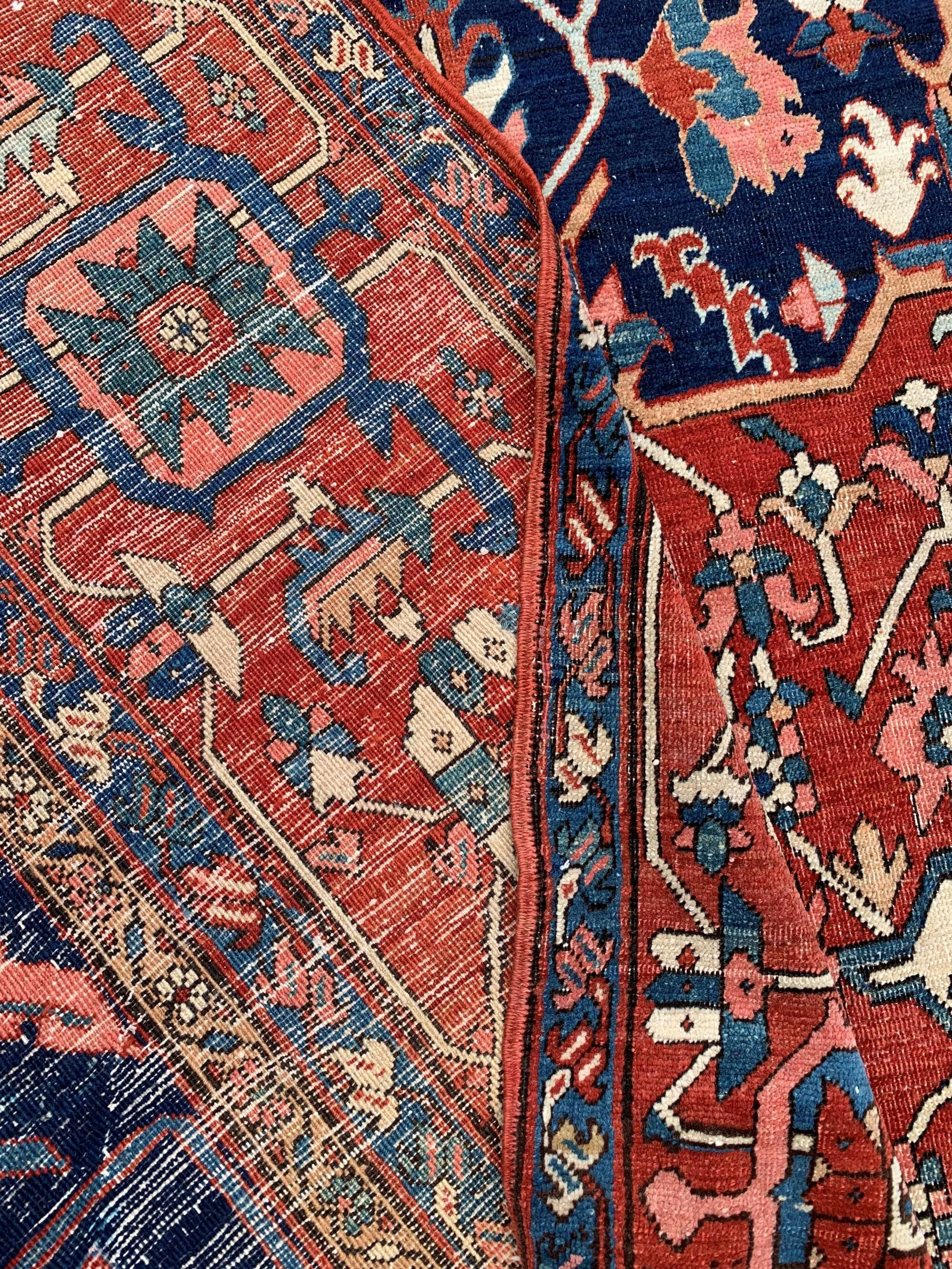 Steelman Rugs — Antique Serapi Heriz Rug 10'10"x14'7" Late 19th Century