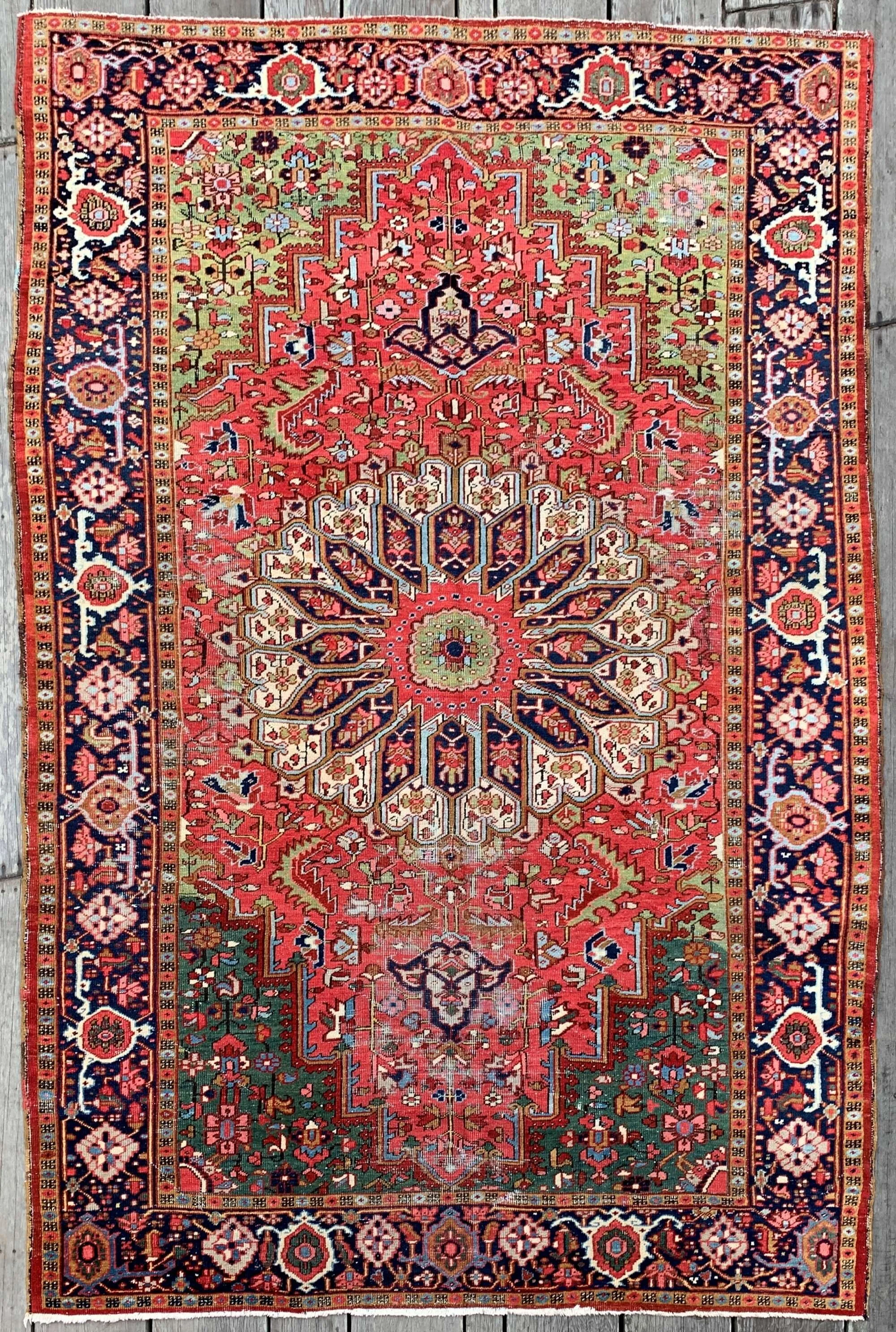 antique heriz rug