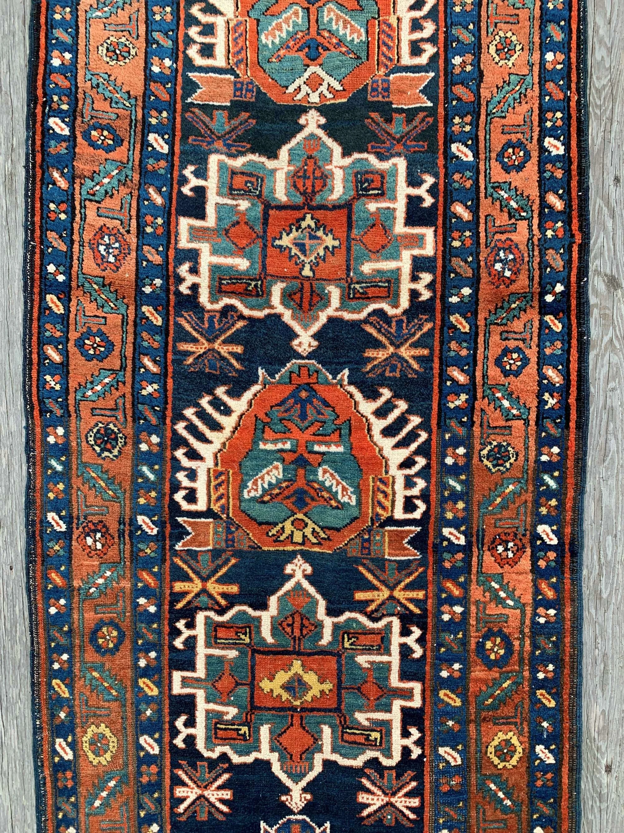Steelman Rugs — Antique Persian Karadagh Runner Rug 3'1”x13'6”