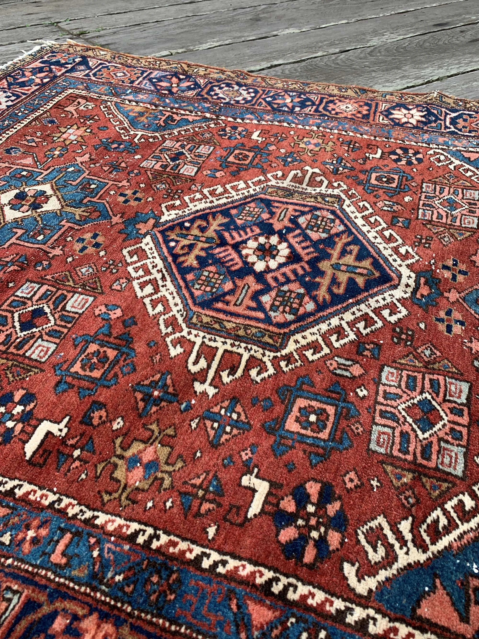 antique heriz rug