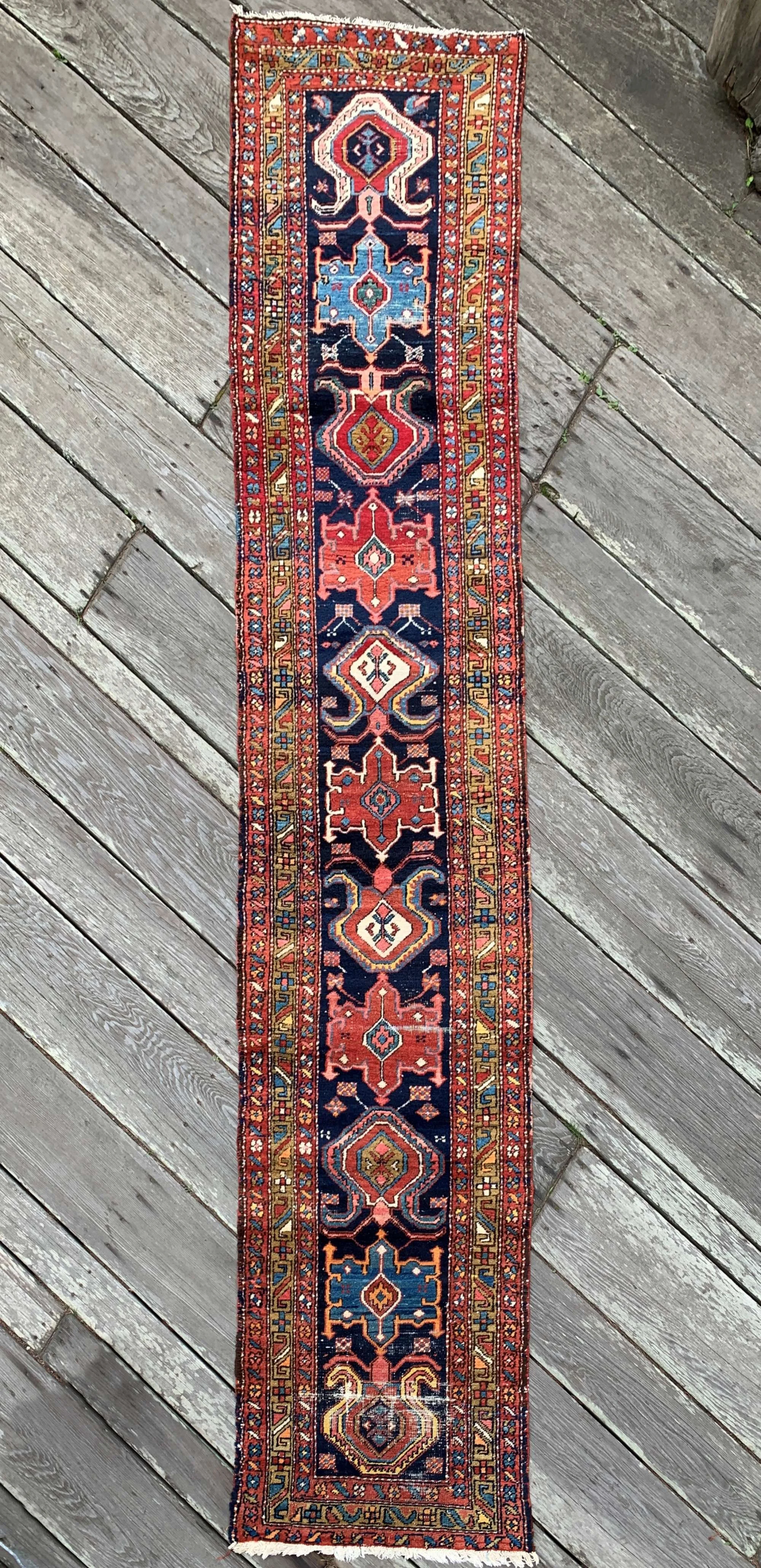 antique persian tribal runner