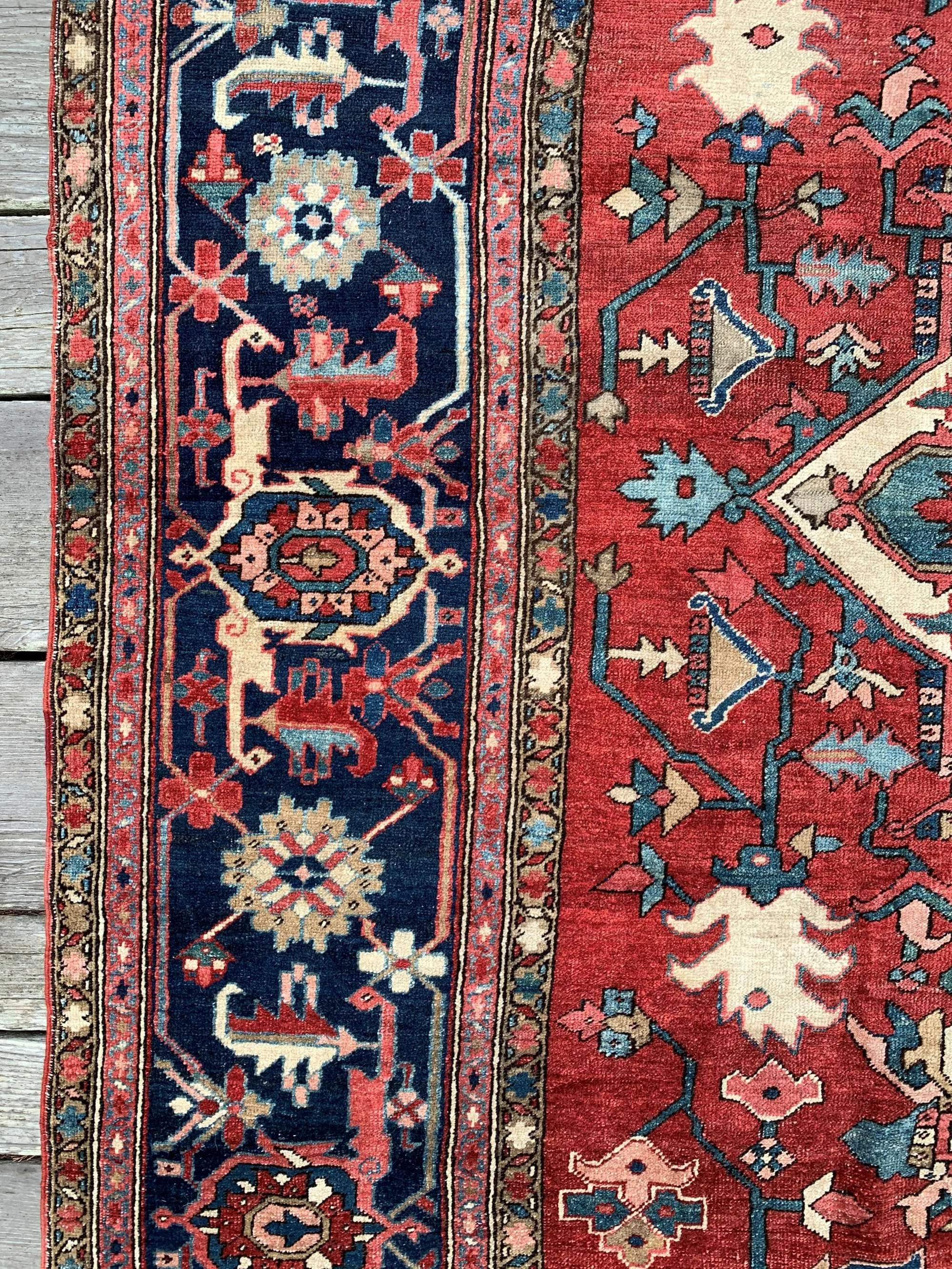 oversize heriz serapi rug