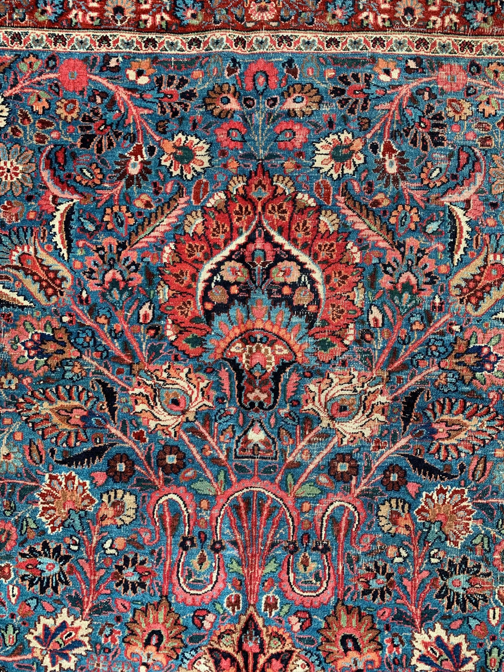 blue persian rug