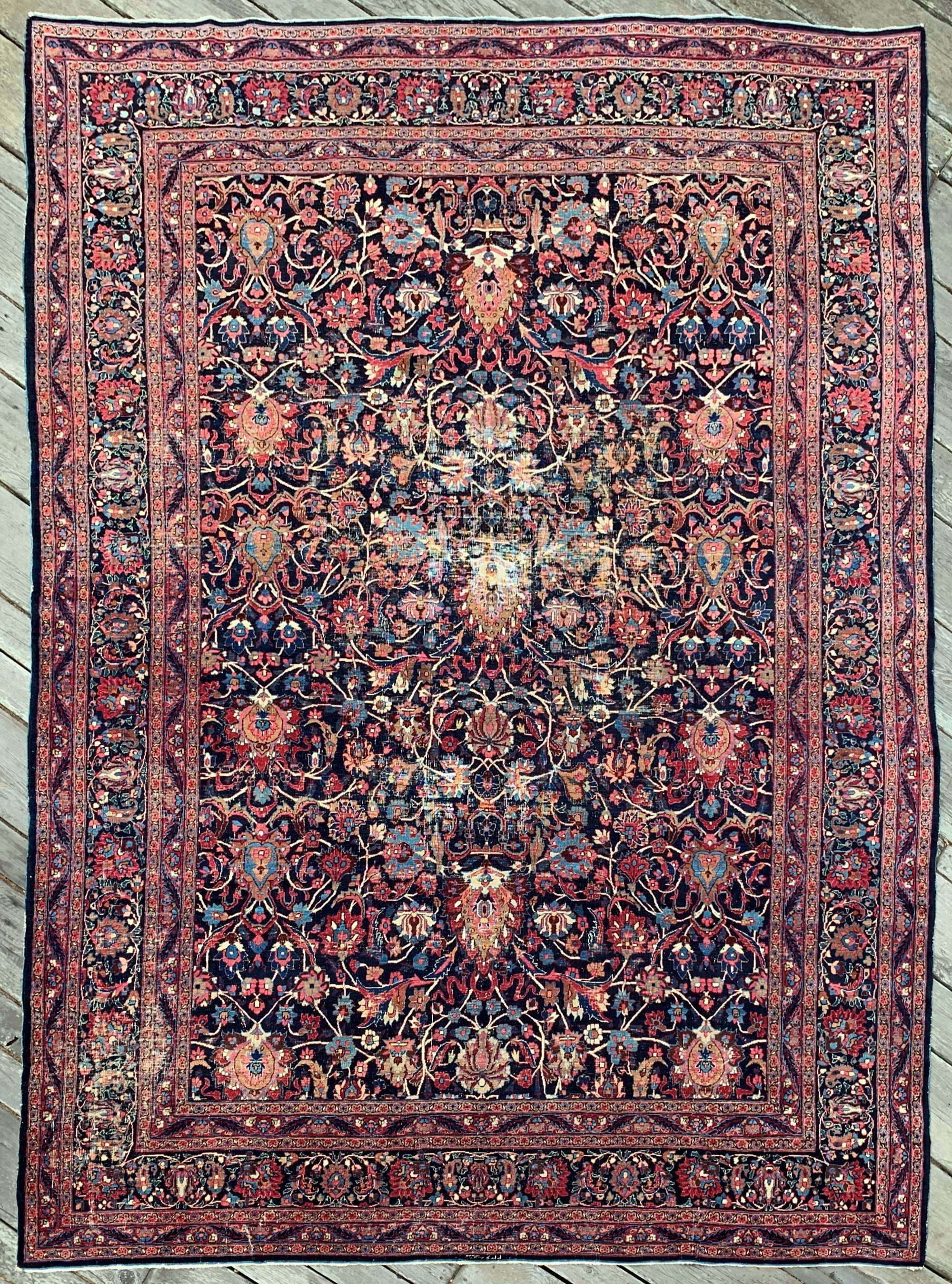Steelman Rugs — Antique Persian Mashad Rug 10'3