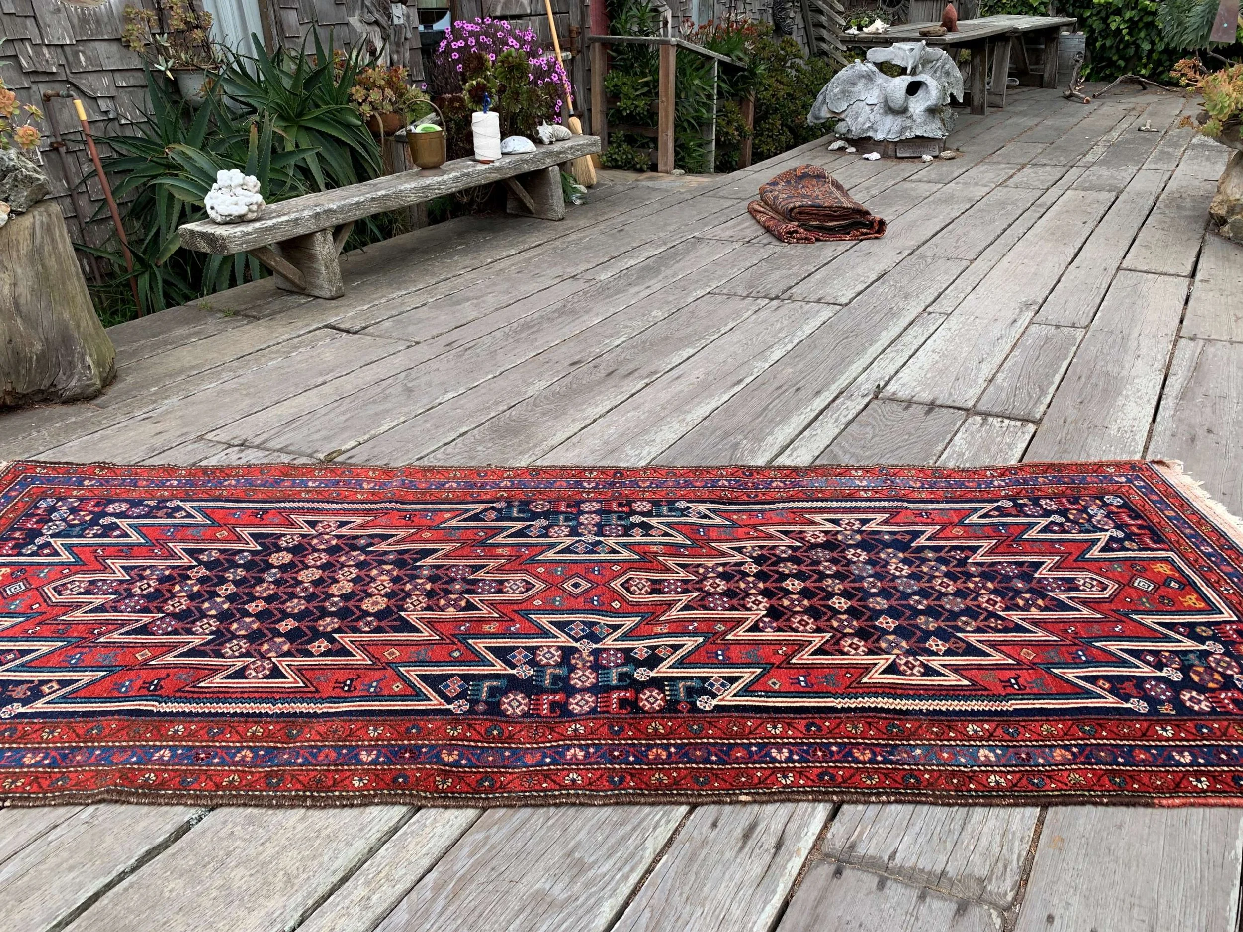 Steelman Rugs — Vintage Persian Tribal Runner Rug 4'2