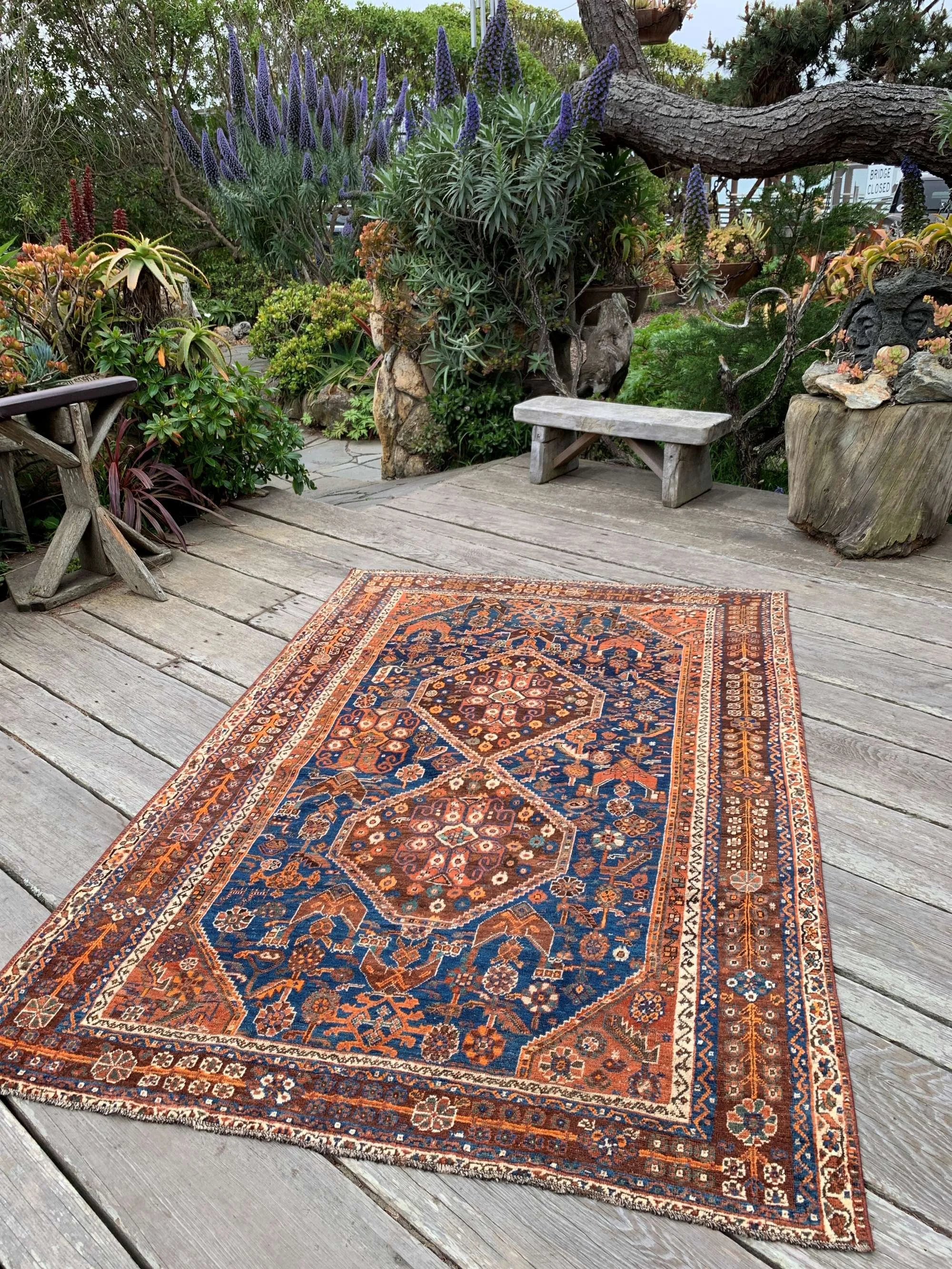 vintage shiraz tribal rugs