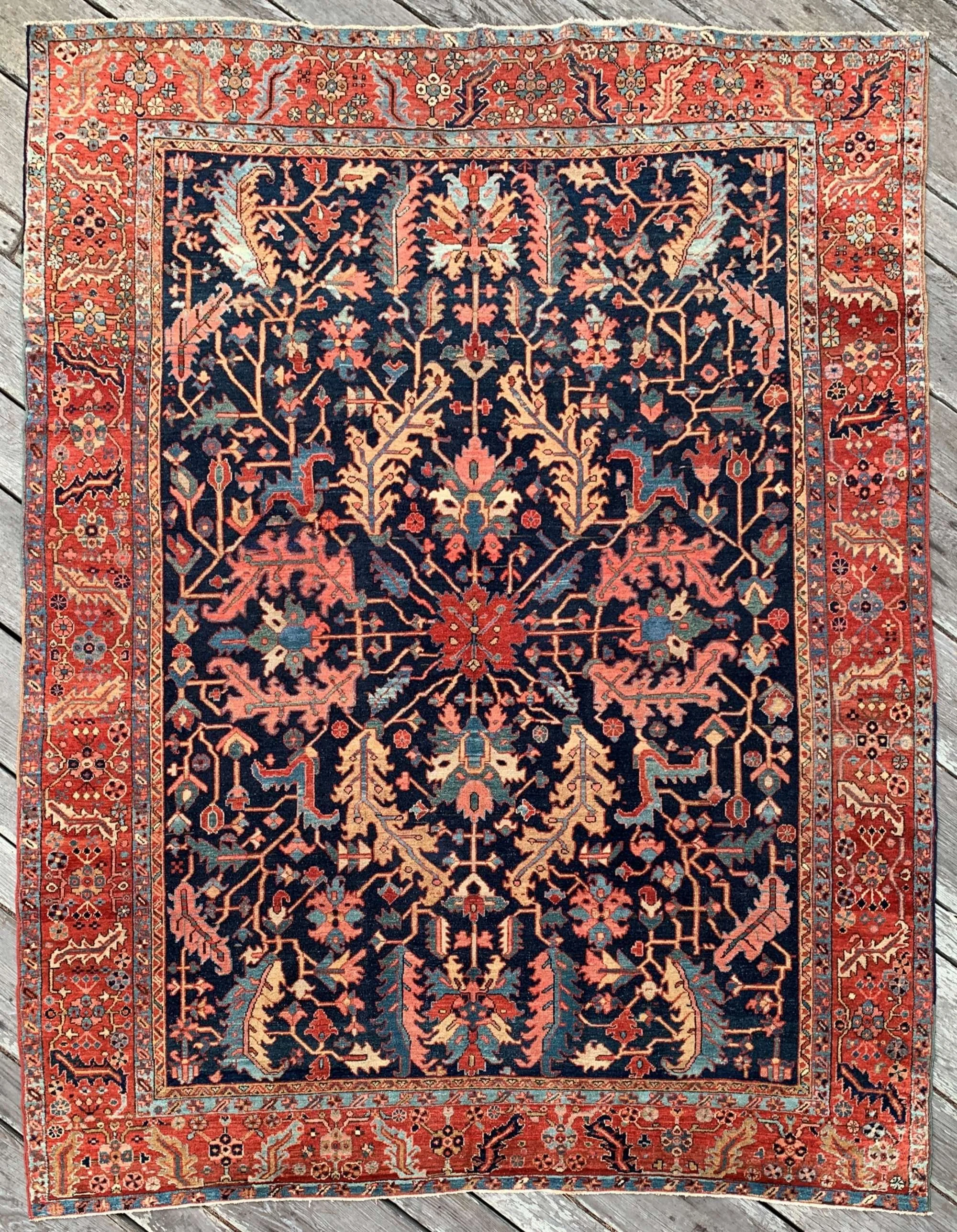 antique persian heriz serapi rugs for sale