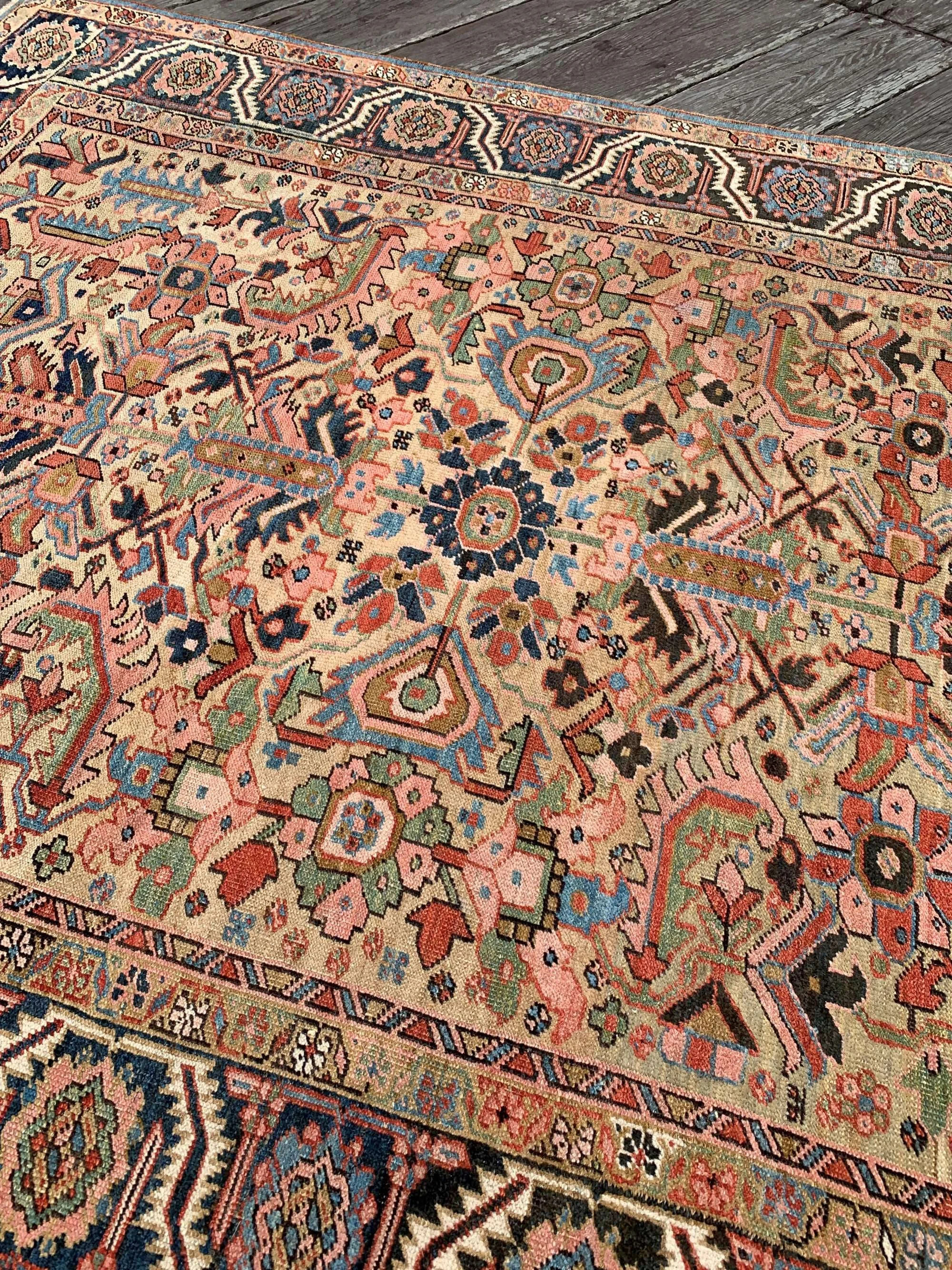 antique heriz rug