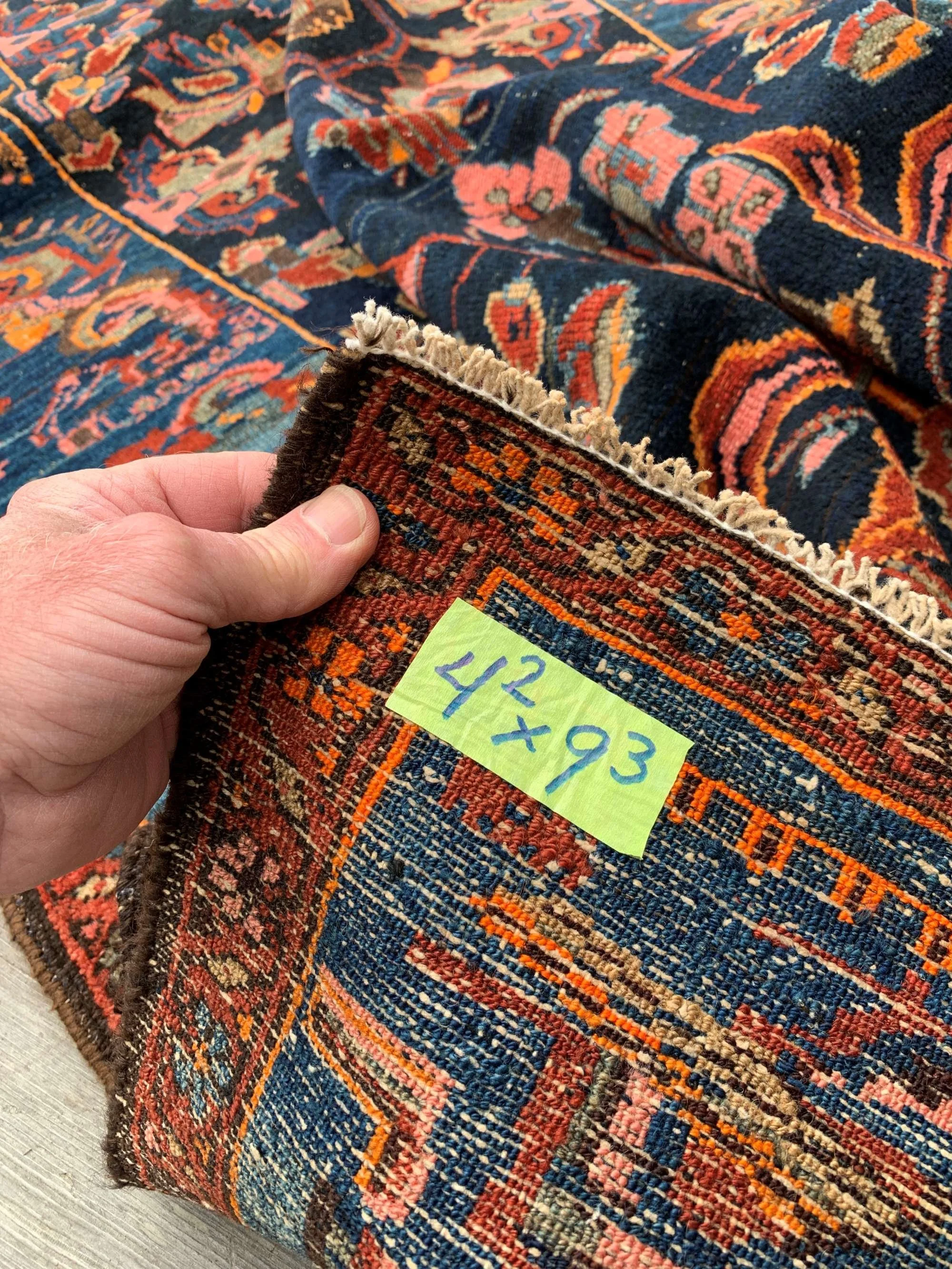 Steelman Rugs — Antique Persian Zanjan Rug 4'2