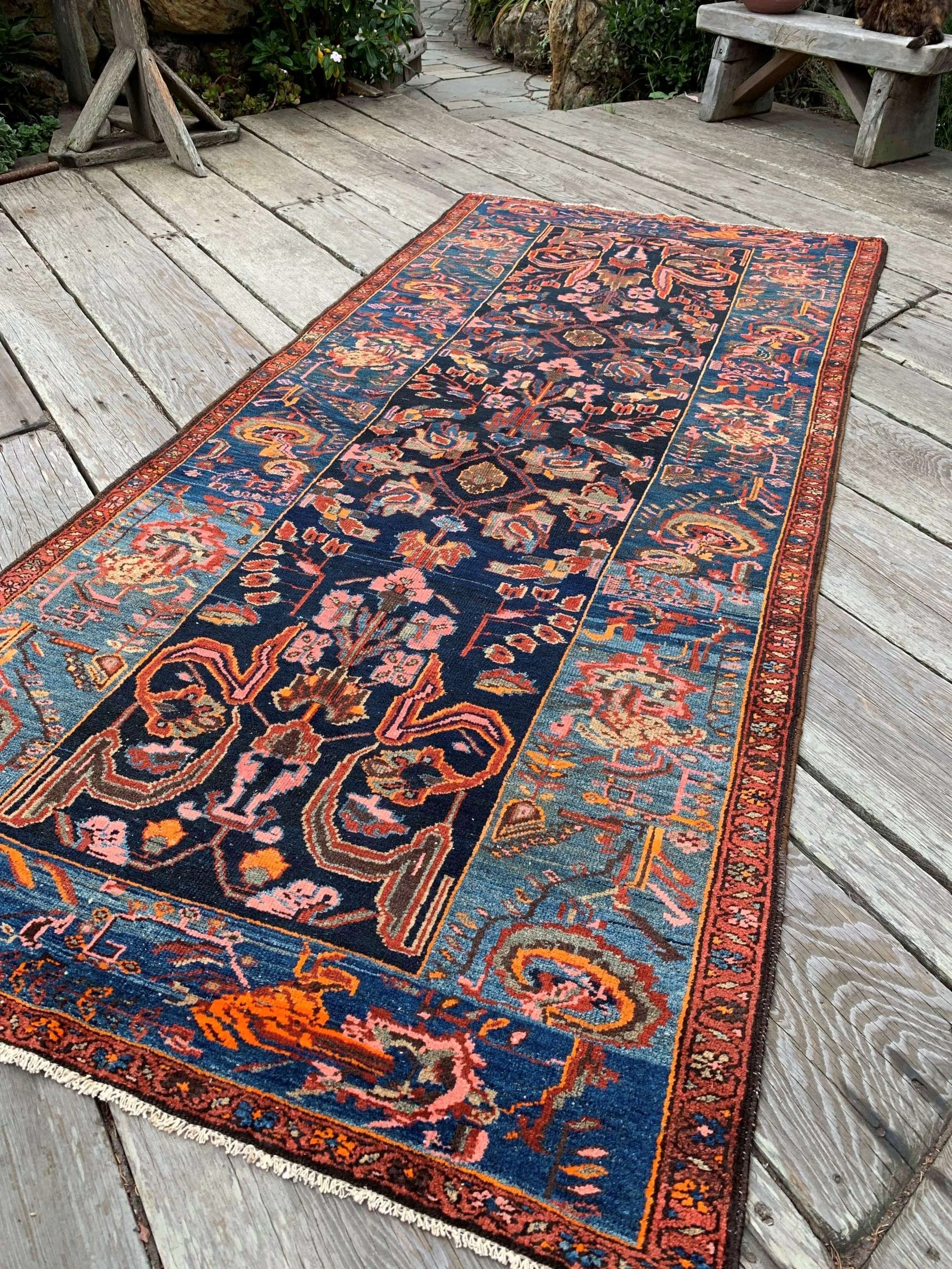 Steelman Rugs — Antique Persian Zanjan Rug 4'2