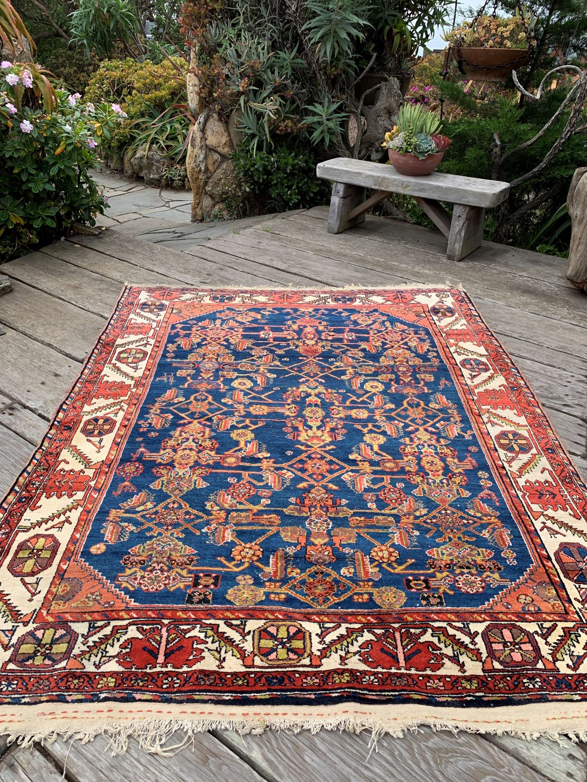 blue persian rugs