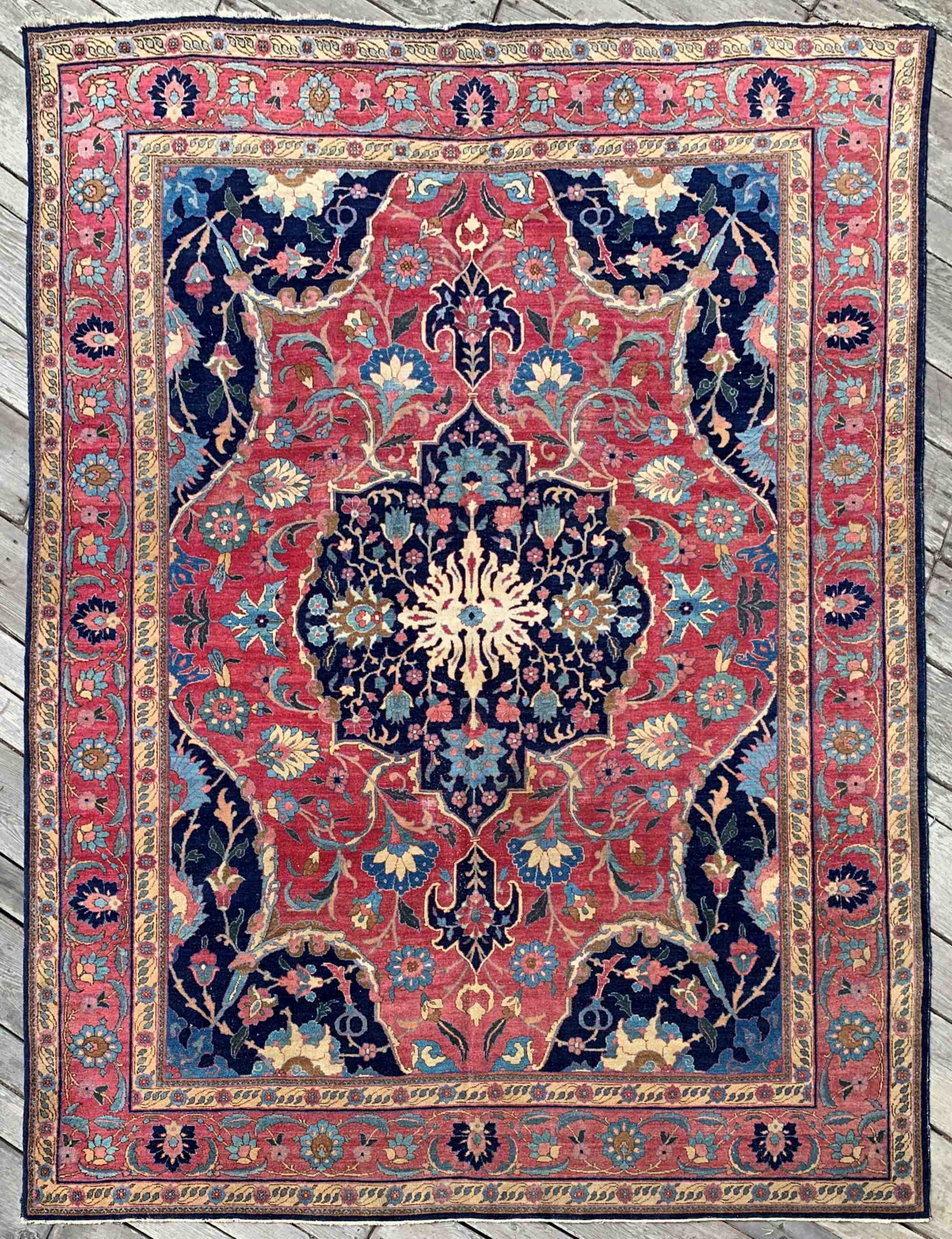 antique persian tabriz rug