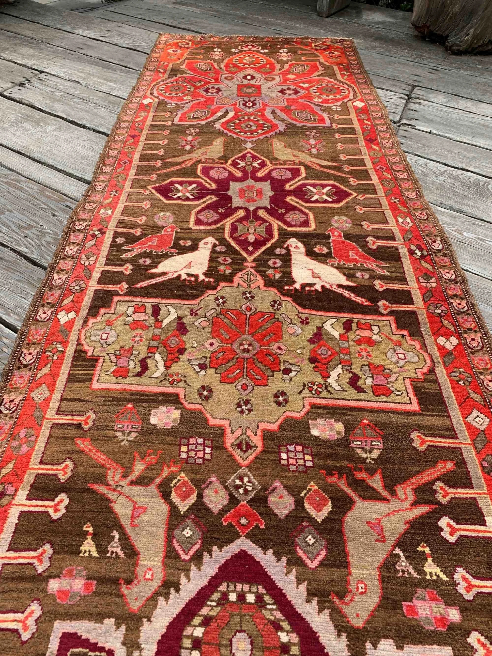 Steelman Rugs — Antique Caucasian Runner Rug 3'11