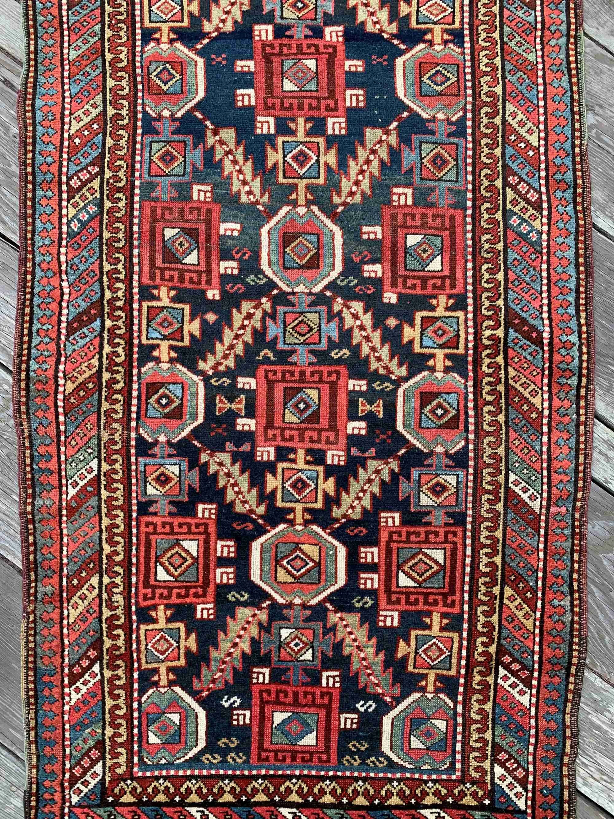 antique karadagh runner rug