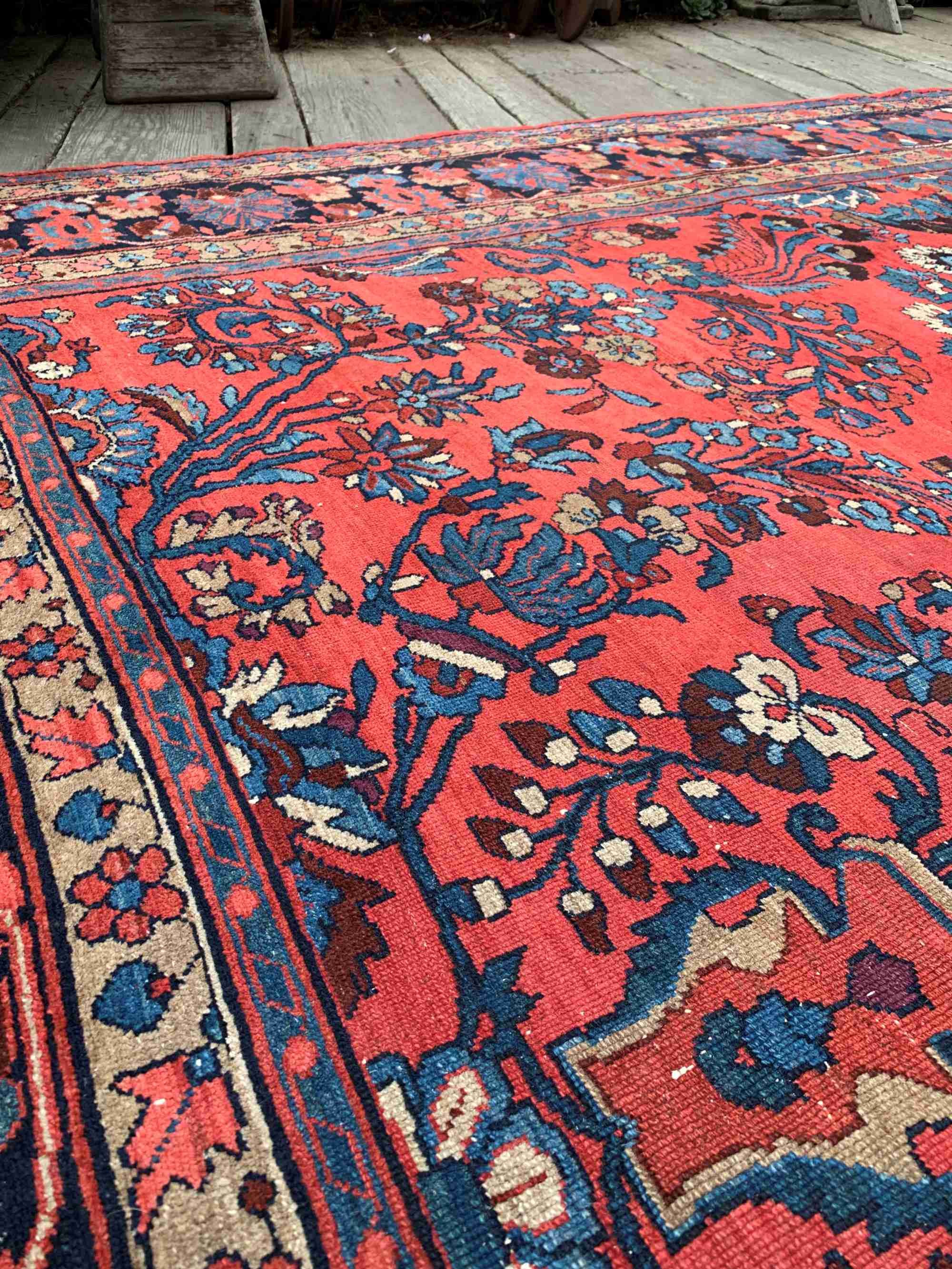 8'3 x 13' Antique Persian Berry Lilihan rug # 2236ML / 9x13 Vintage