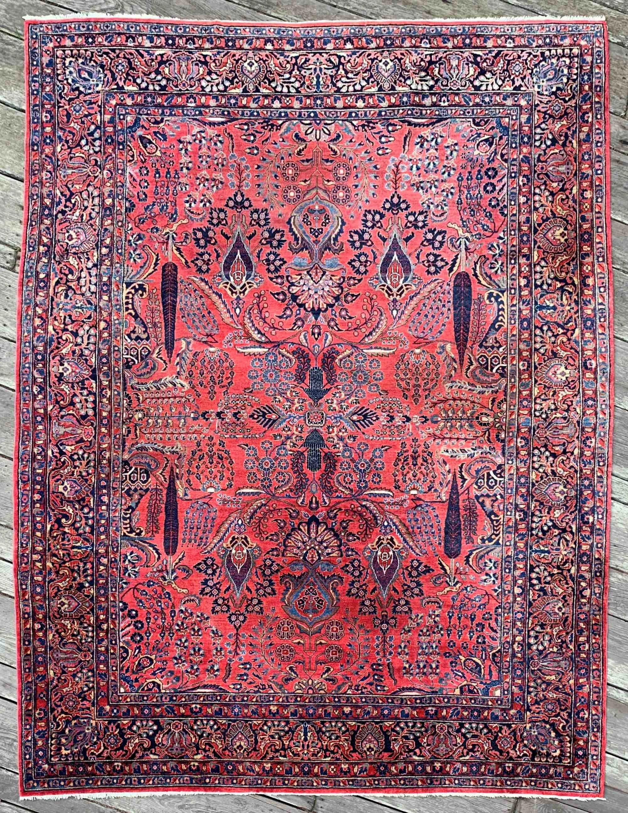 antique persian sarouk rug 9x12 for sale online