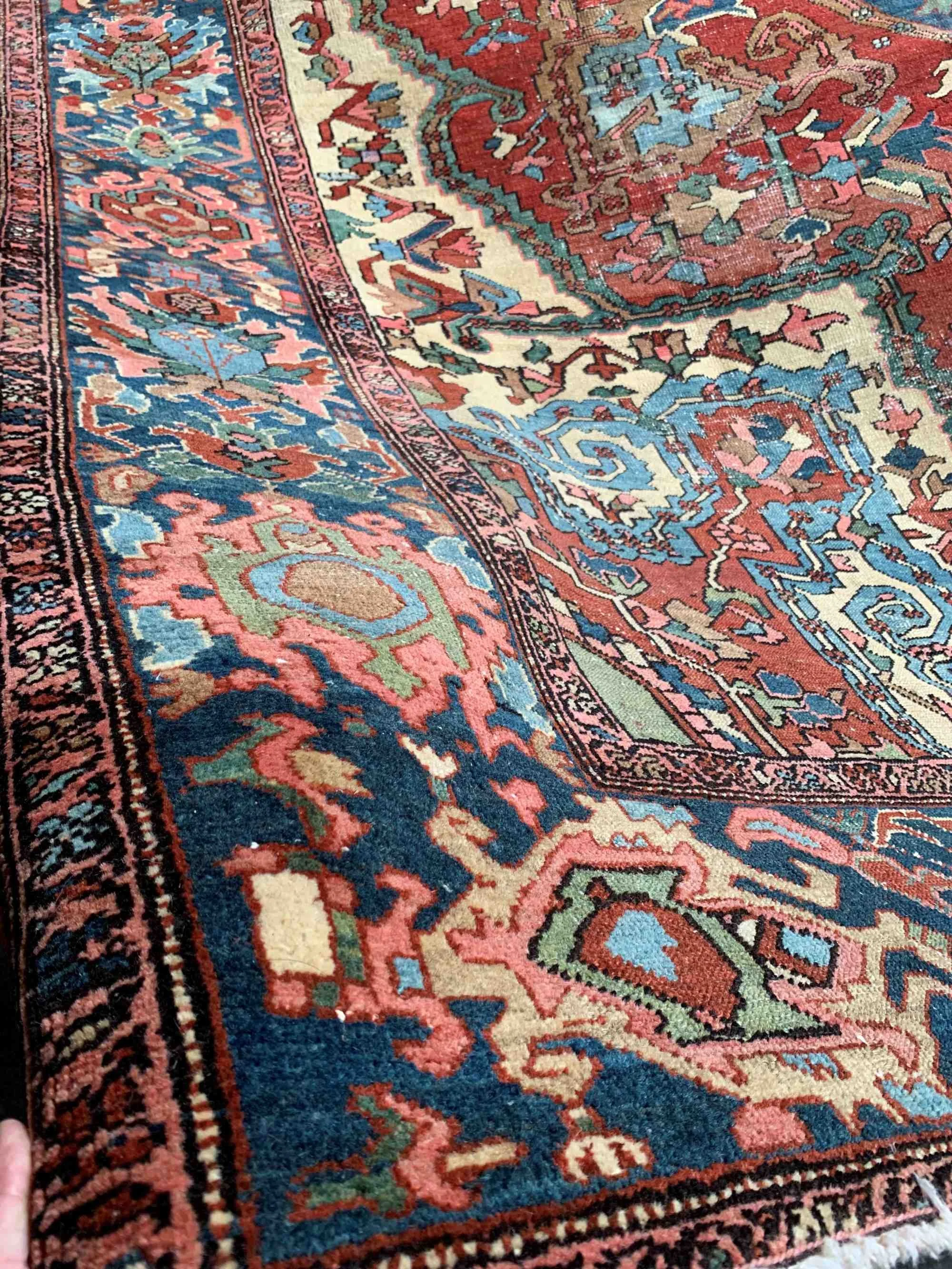 Steelman Rugs — Antique Heriz Serapi Rug 9'5