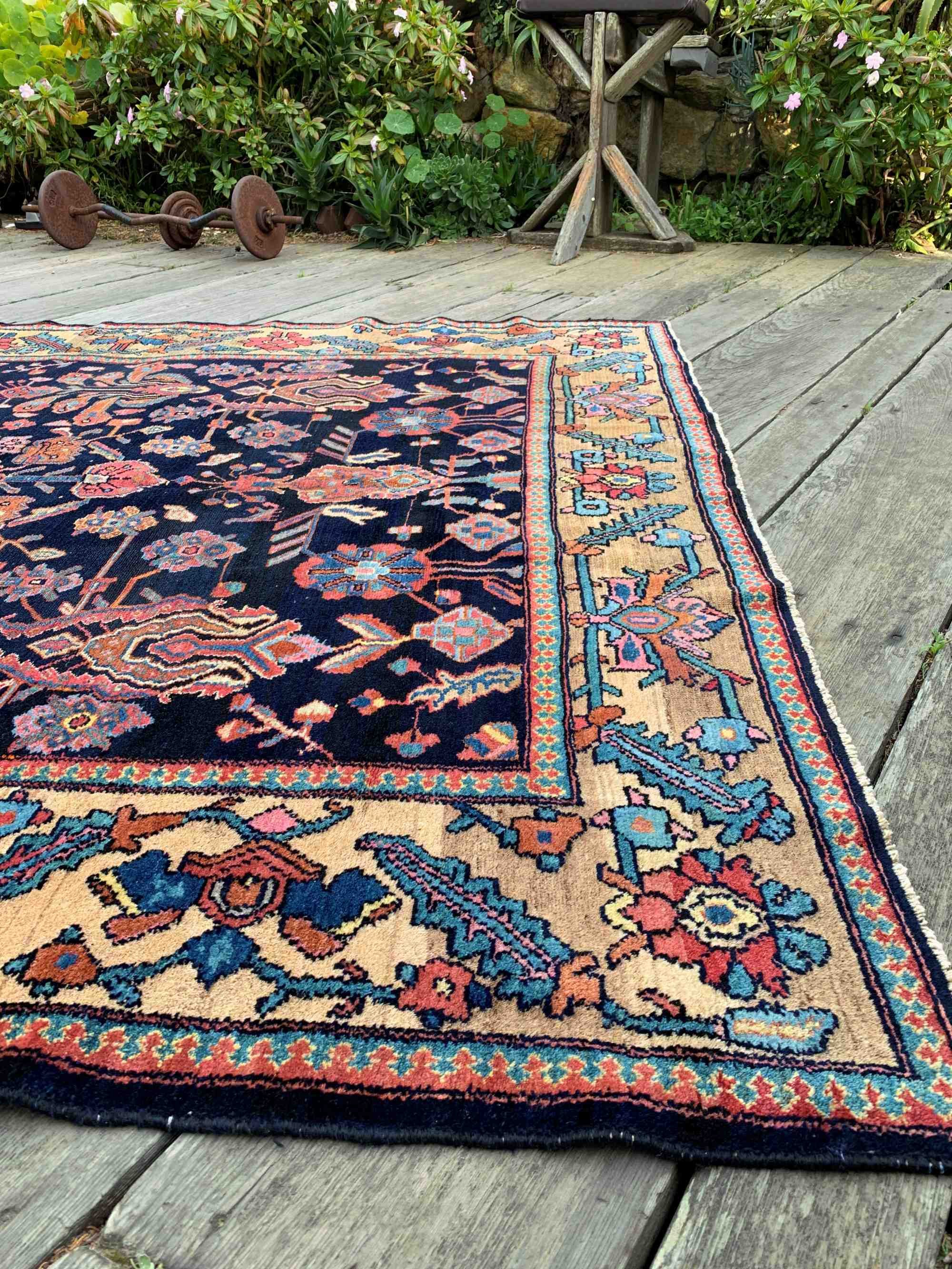 Alp, vintage Persian Malayer scatter rug, 2'7 x 3'8 – Sapere Collection