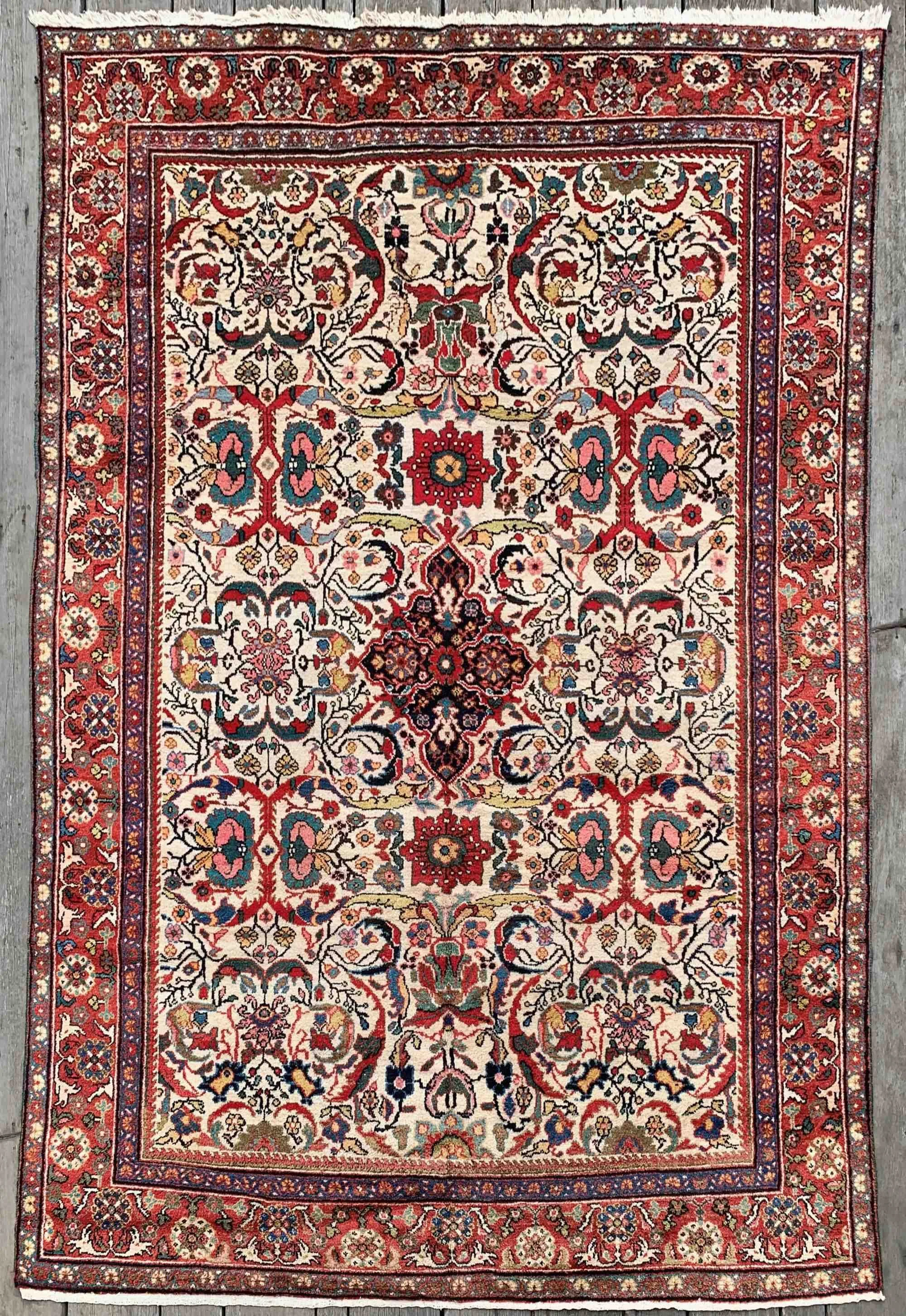 Vintage Persian Mahal Rug 9x13 Sweet Dreams
