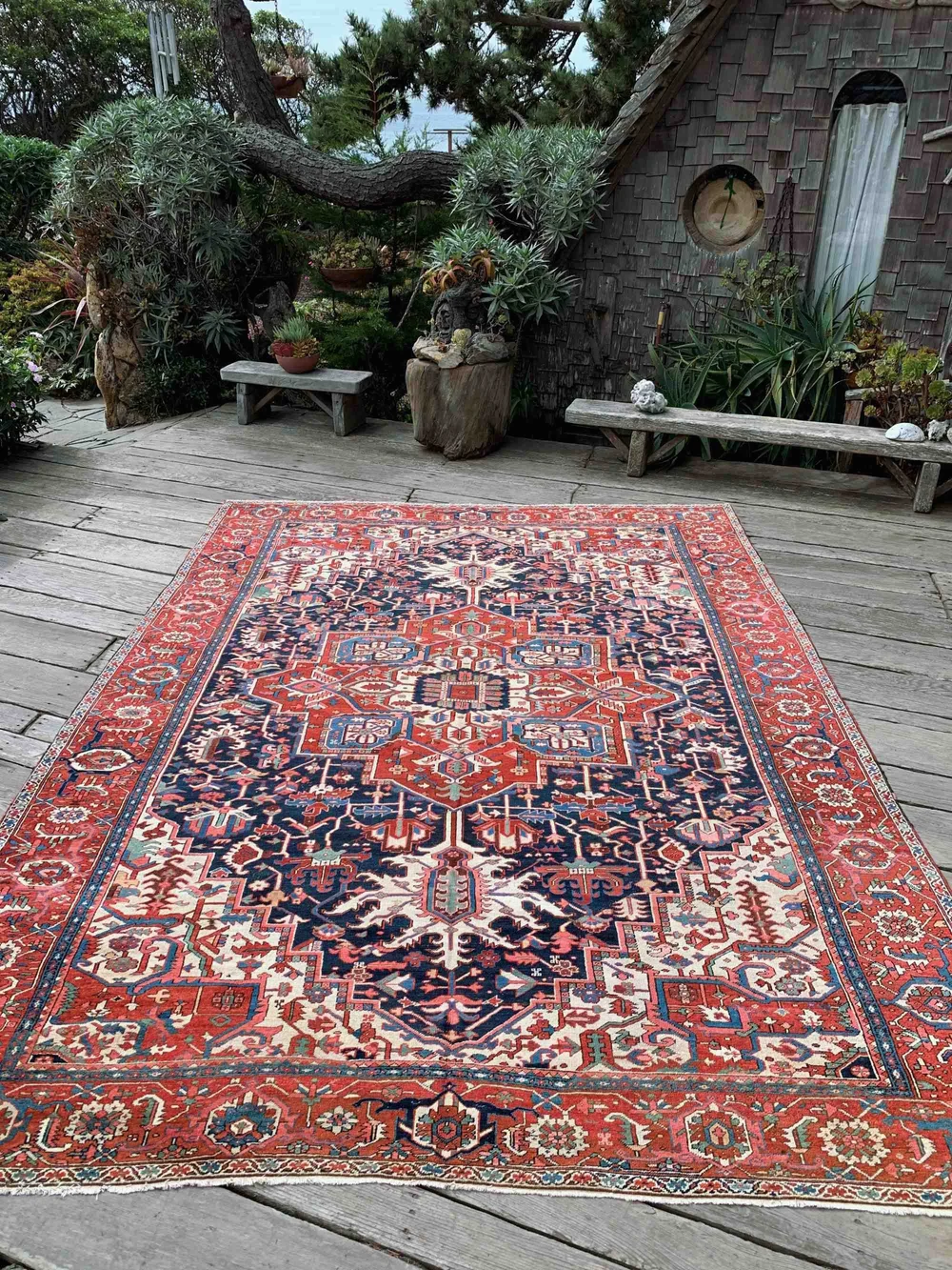 Steelman Rugs — Antique Persian Khamseh Rug 6'2