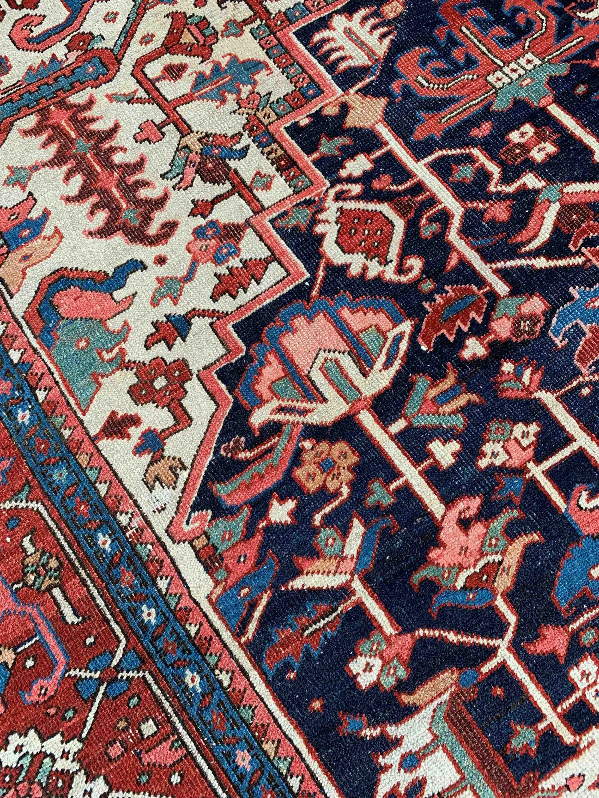 Steelman Rugs — Antique Heriz Serapi Rug 9'8