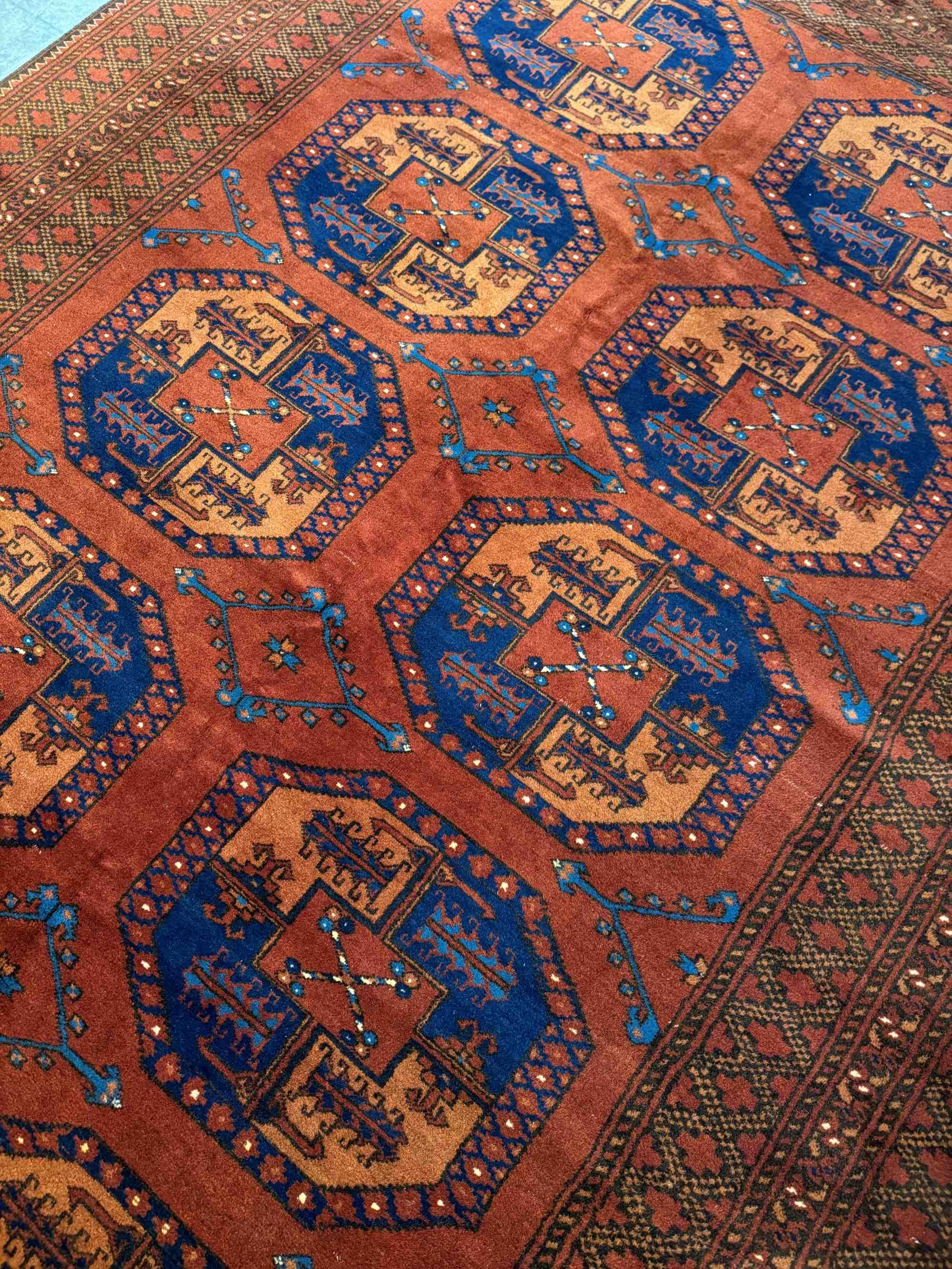 Steelman Rugs — Vintage Afghan Ersari Rug 7'0