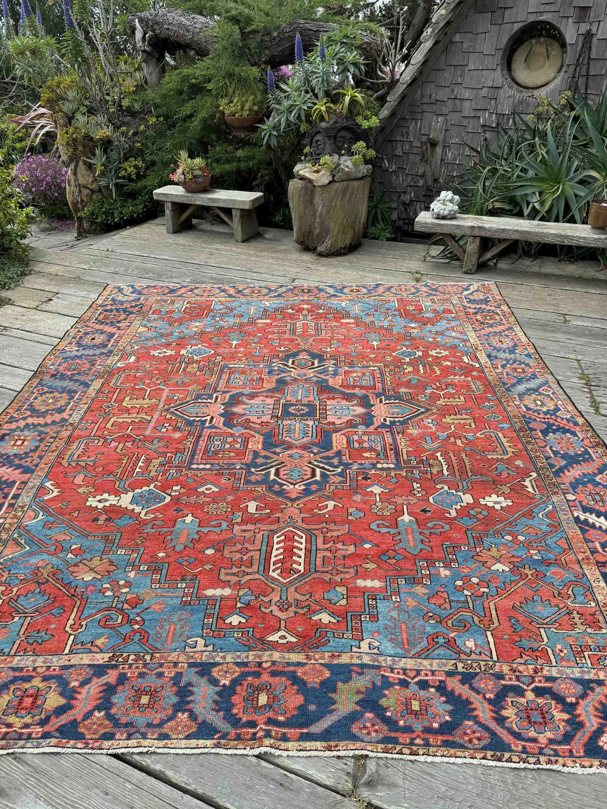 Steelman Rugs — Antique Heriz Rug 9'8