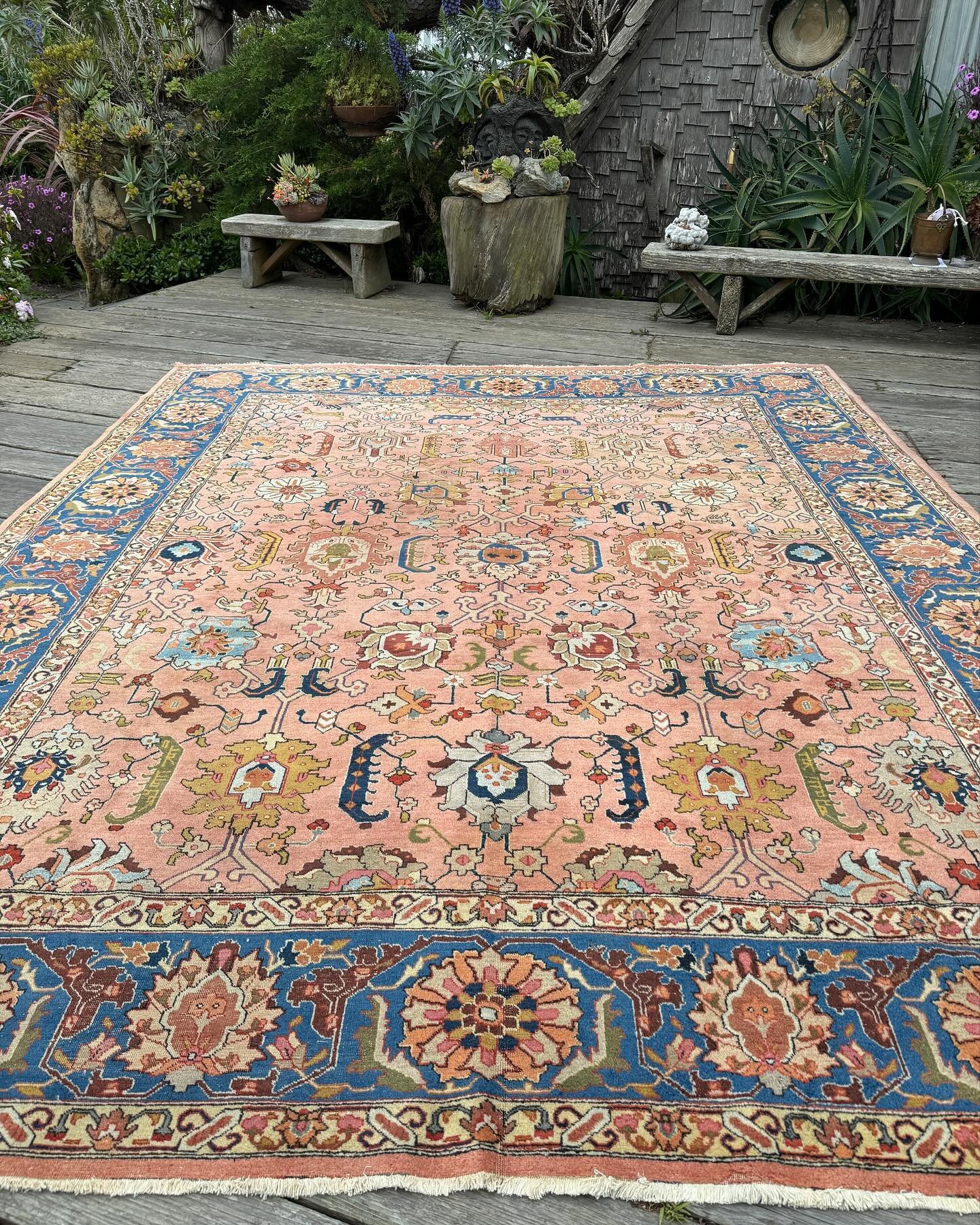 A breath of fresh air on this first Sunday in May. Many of you wanted this gorgeous Tabriz when we unveiled it. Well here&rsquo;s to second chances. The buyer was unable to follow through and it is now available. Please drop me a message if you are i