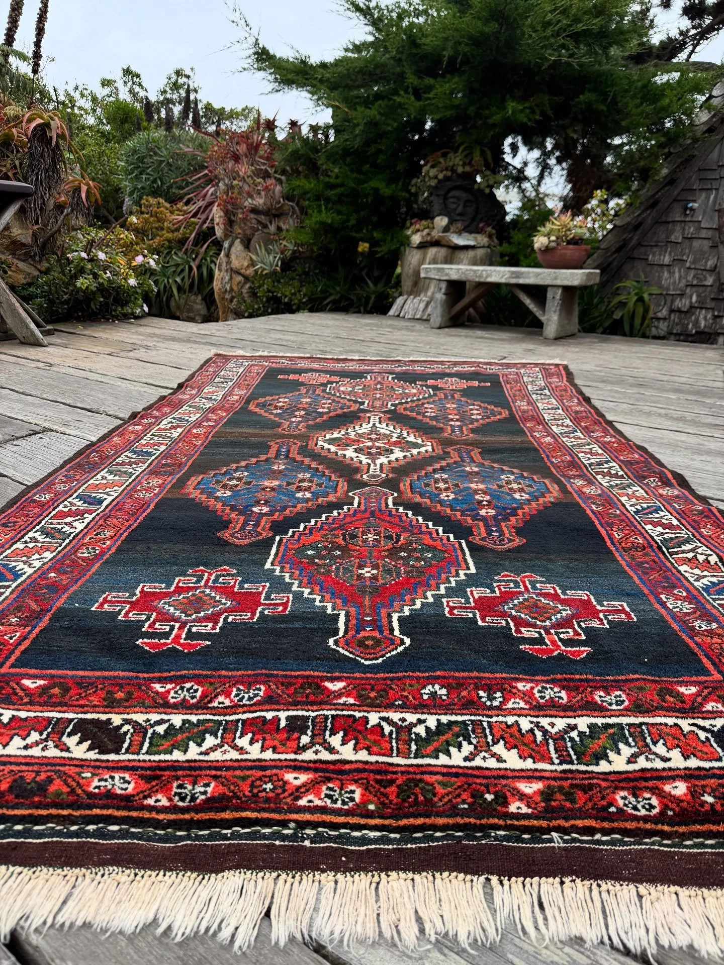 A wonderful tribal rug from the Varamin area. Size is 5&rsquo;4&rdquo;x9&rsquo;4&rdquo; in perfect condition with lustrous hand spun wool and subtle natural dyes. It&rsquo;s a lot of rug and not expensive. Please DM for more information.