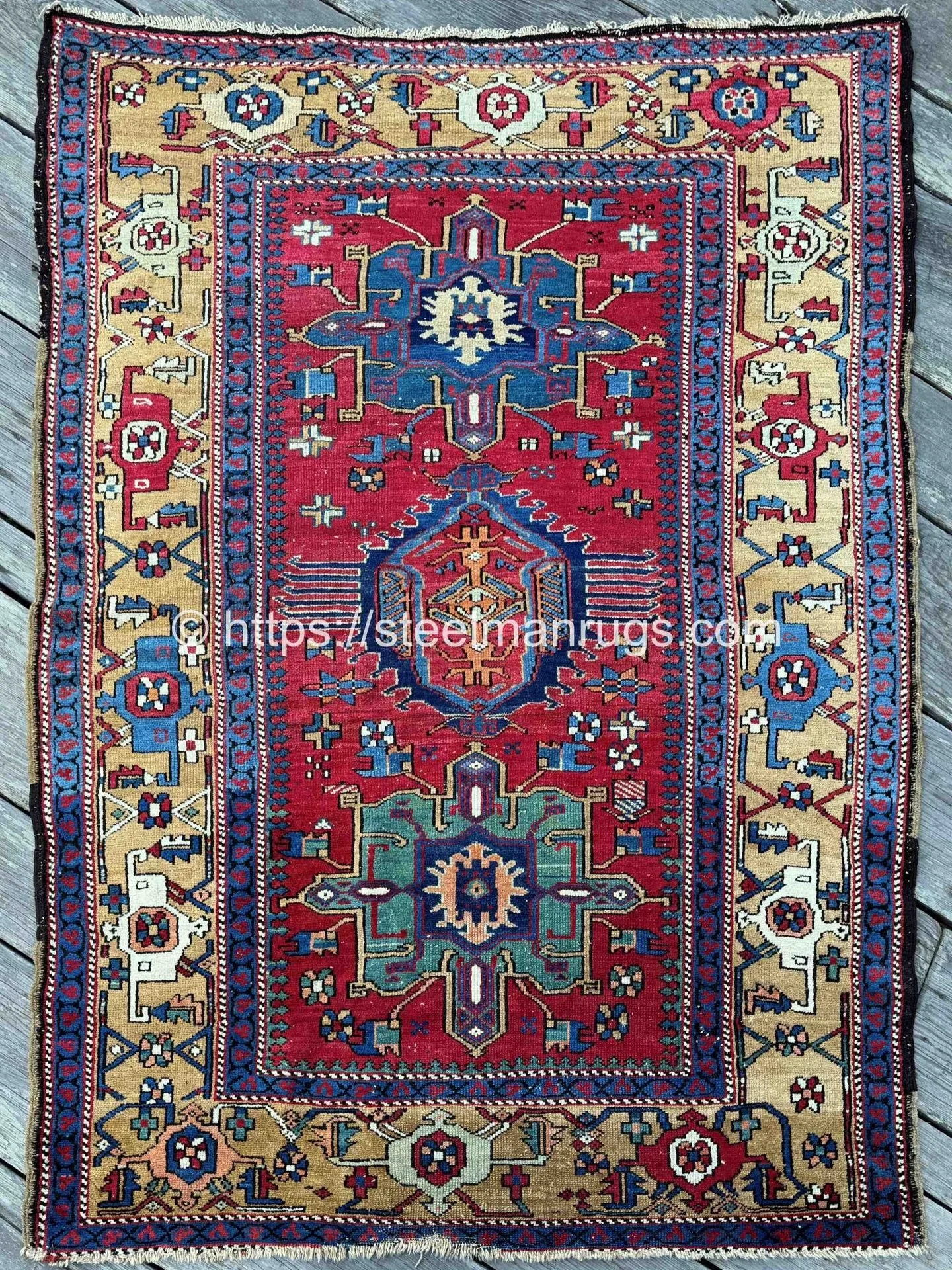 Folks, if this doesn&rsquo;t get you excited, we need to have a heart to heart 😂🤗

Rug No. 163511

Antique village rug from Barjid, East Azerbaijan Province in NW Iran. It is a gleaming gem of crisp colors and informal tribal design influence. All 