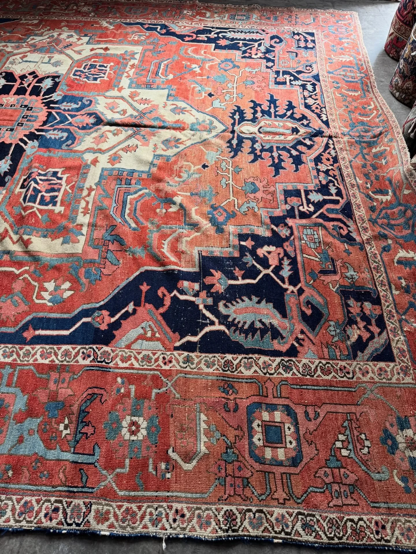 We call them works of art for a reason&hellip;

Rug No. 125465

Antique Persian Serapi Heriz rug with a combination of exemplary characteristics we seldom find these days. Like all great Serapi grade Heriz, this has a finely knotted structure with cl