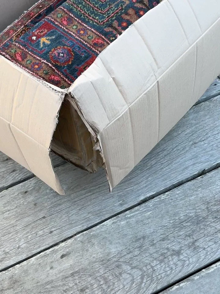 The cutest Bakhtiari just arrived this afternoon with several others. The best colors, wool, and perennial favorite bid majnun design. This will be snapped up quickly. Size is 4&rsquo;8&rdquo;x6&rsquo;7&rdquo;.