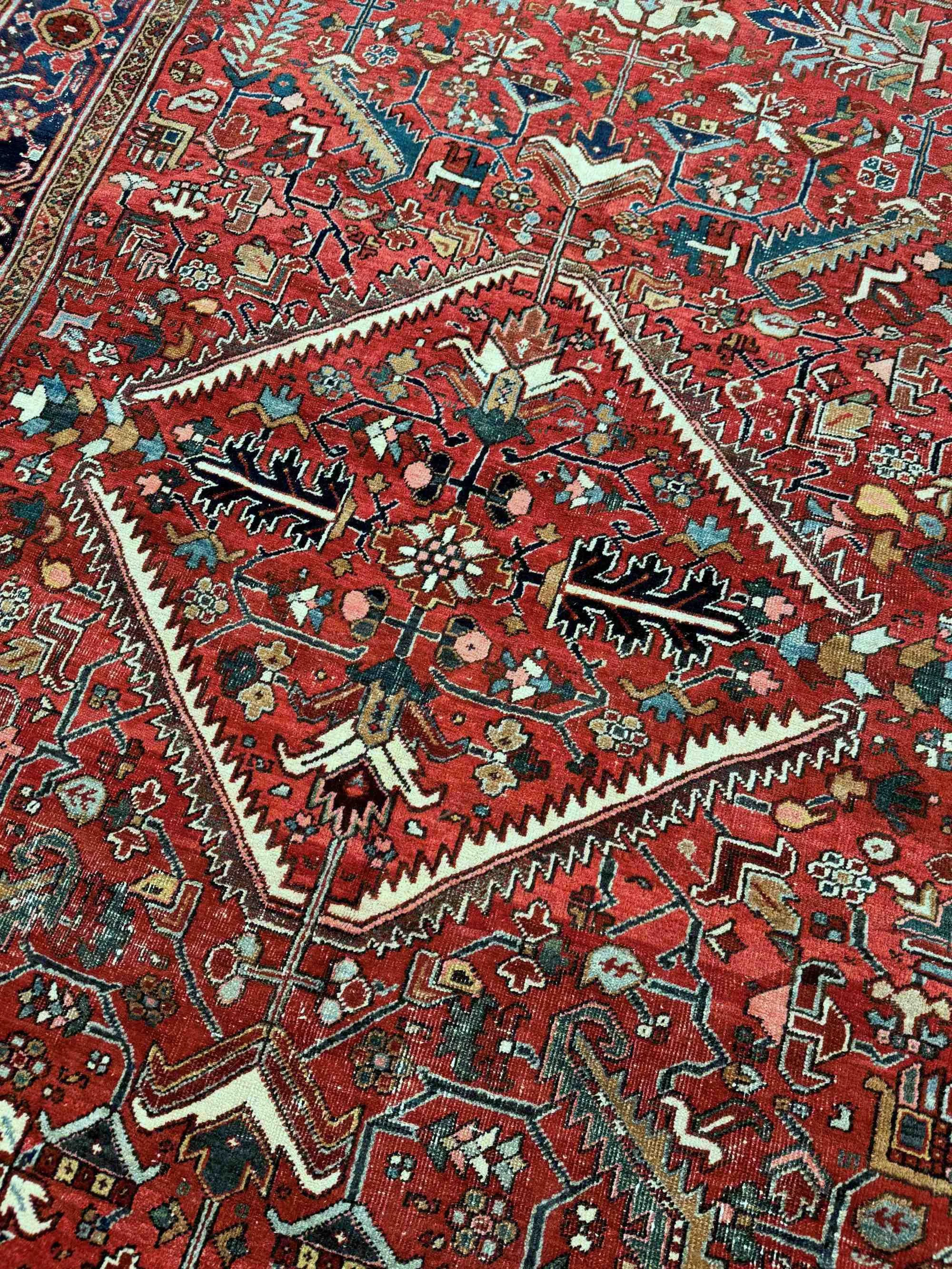 Heriz rugs room size antique