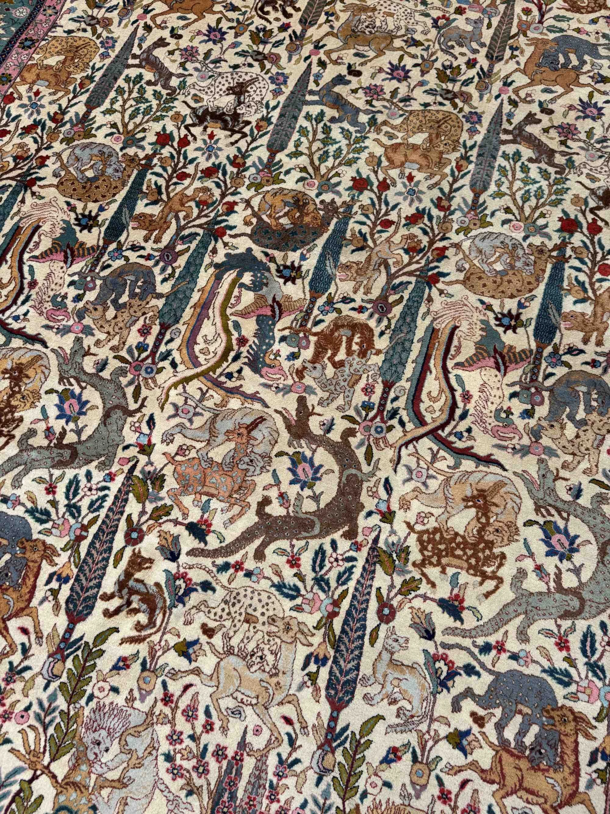 antique Tabriz rug